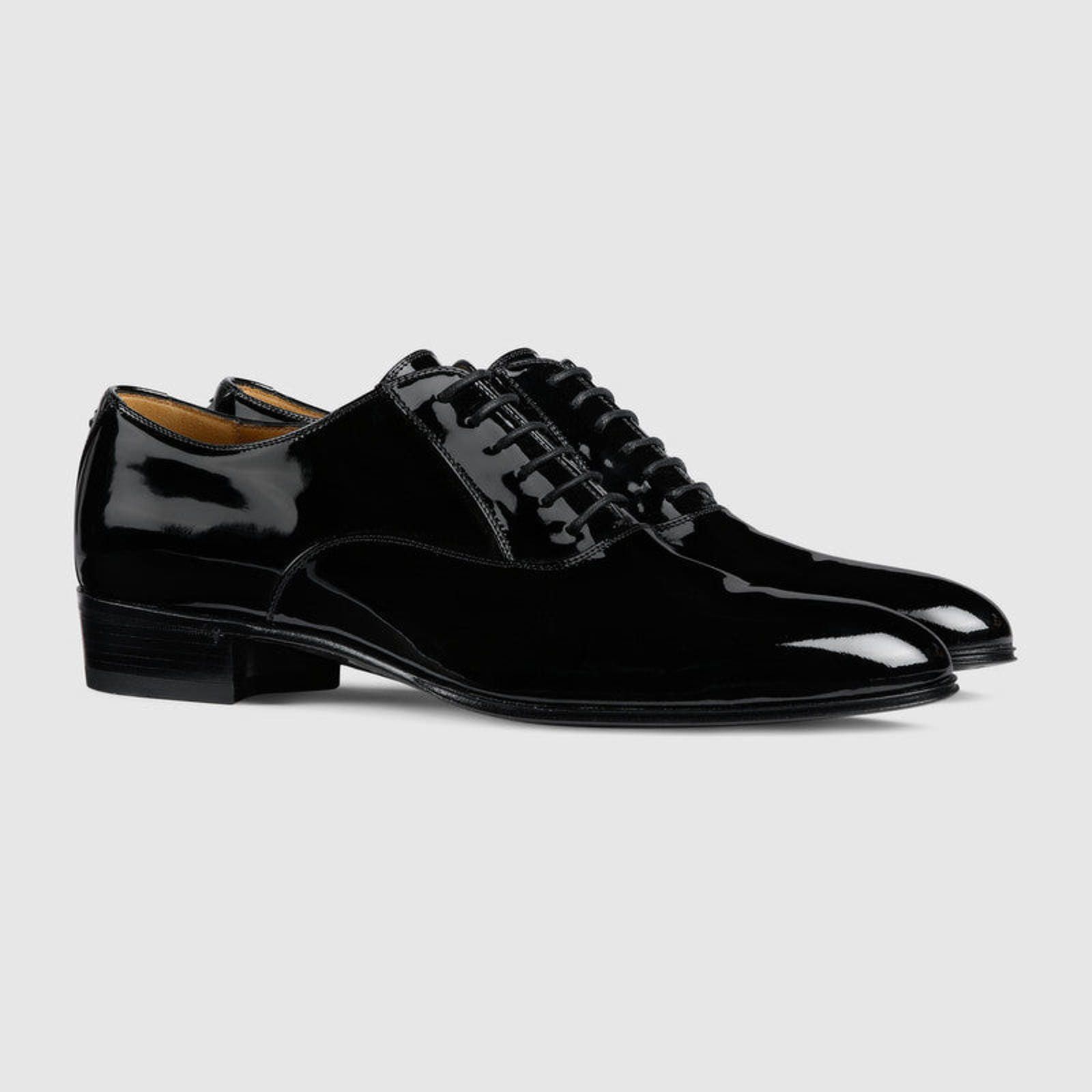 Gucci Gucci Double G Lace Up Patent Shoes Size US 5 / EU 37 - 2 Thumbnail