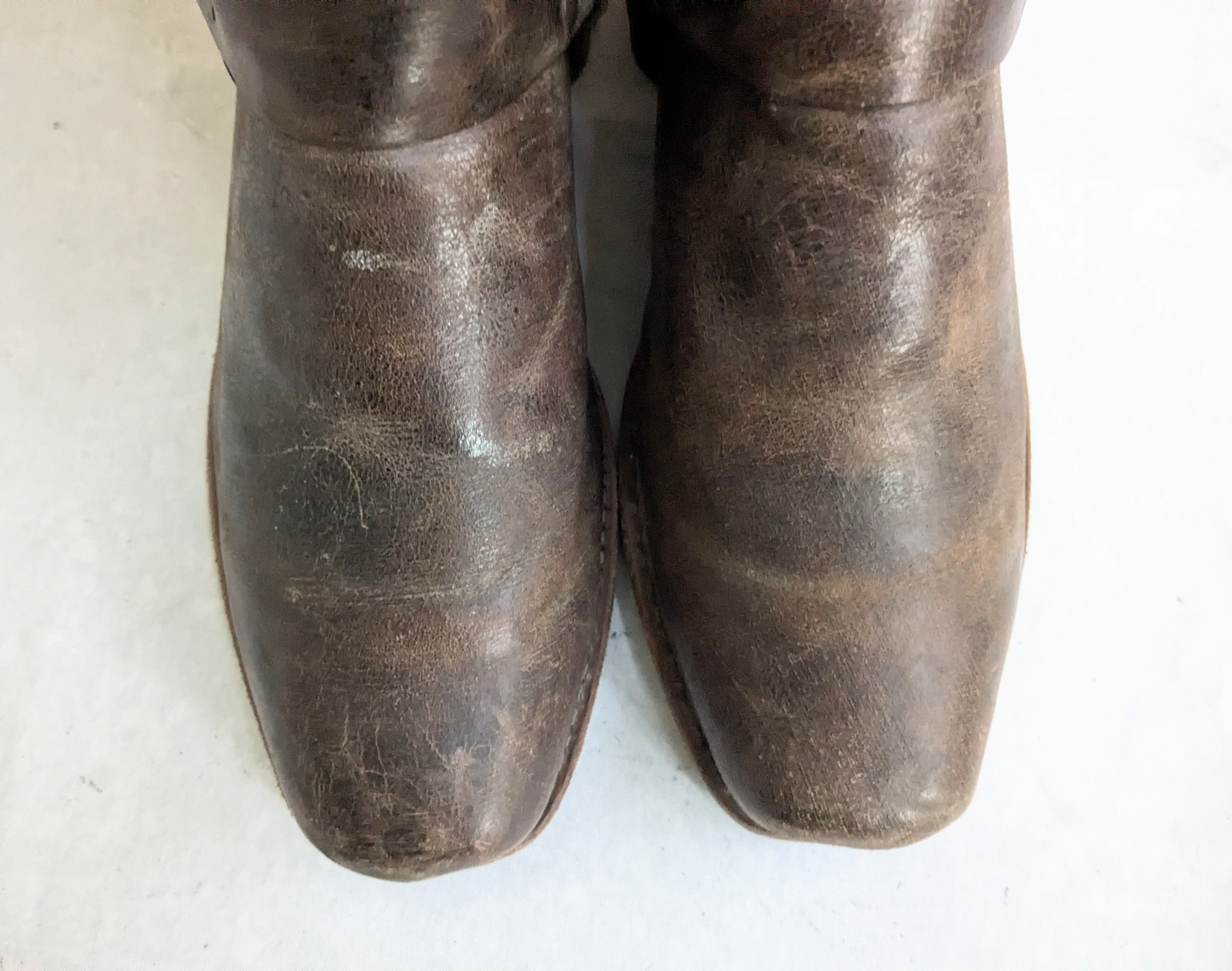 Frye Frye Harness Boots Brown 12 M Leather Size US 12 / EU 45 - 4 Thumbnail