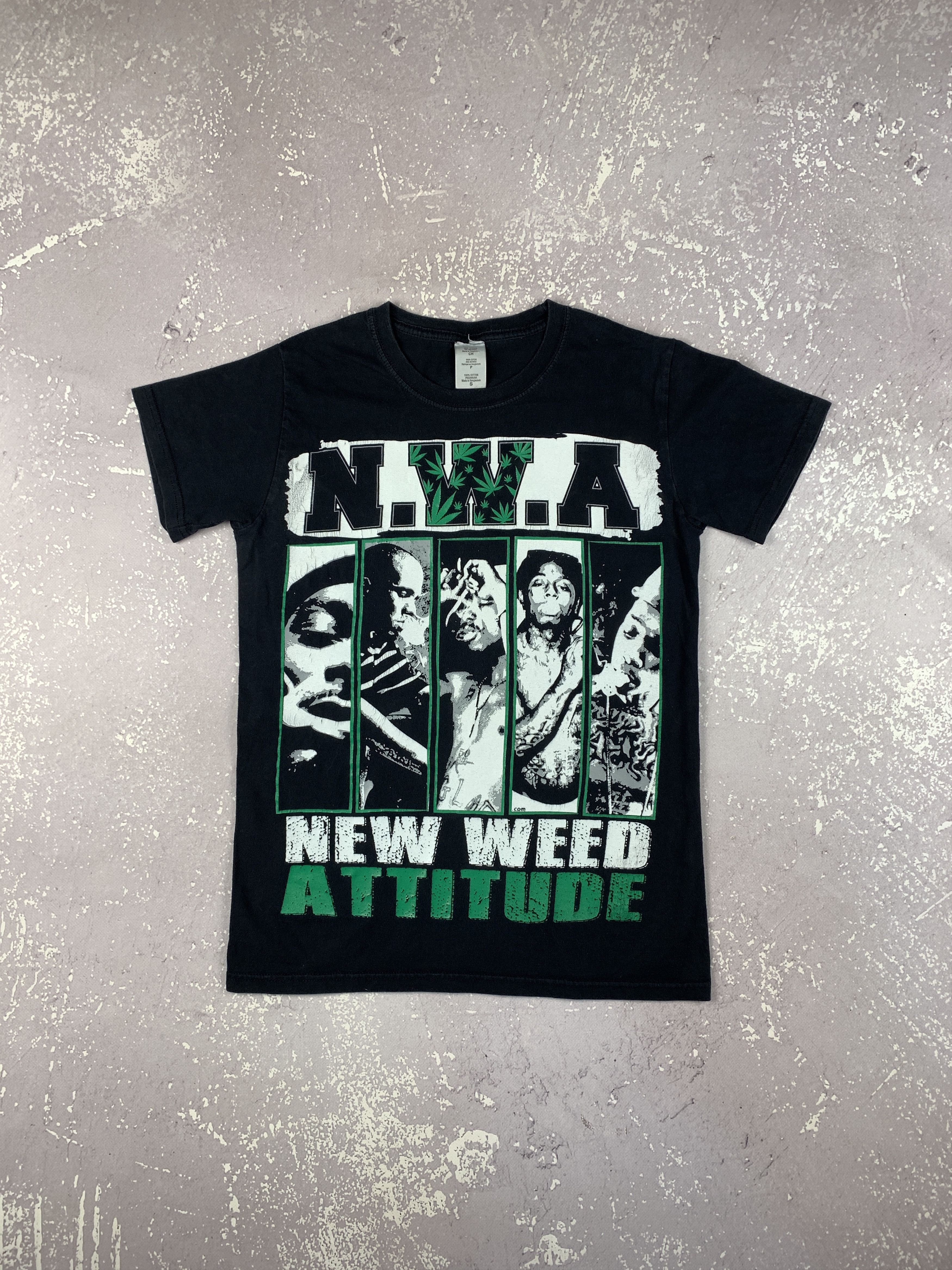 Lil Wayne × Rap Tees × Snoop Dogg Vintage Y2K NWA Smoke Weed T Shirt 2Pac Lil Wayne Mac Miller Size US S / EU 44-46 / 1 - 1 Thumbnail
