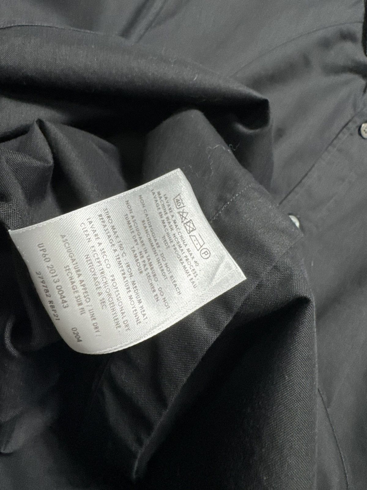 Alexander McQueen Alexander Mcqueen Button Up Shirt MCQ Black Luxury Size US S / EU 44-46 / 1 - 9 Thumbnail
