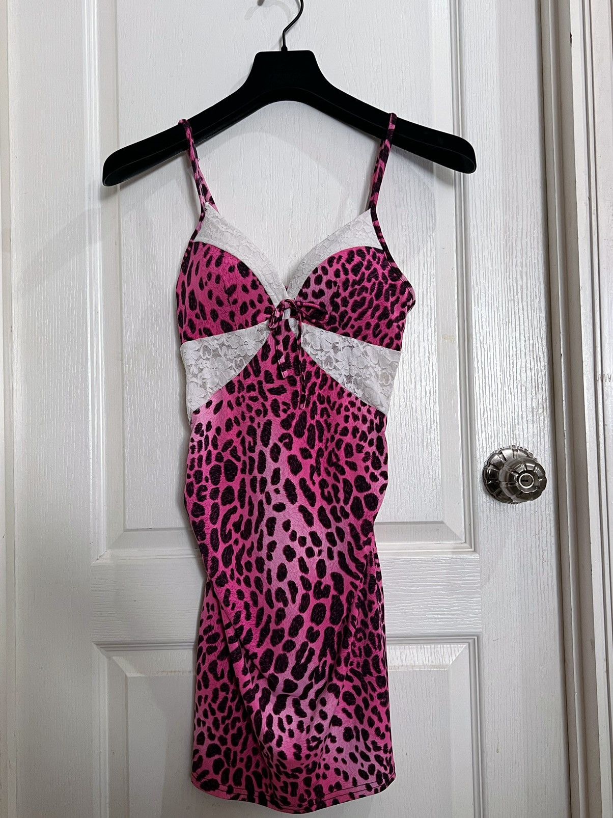 Japanese Brand Pink leopard backless y2k dress 💗💃🏻🎀 Size S / US 4 / IT 40 - 5 Thumbnail