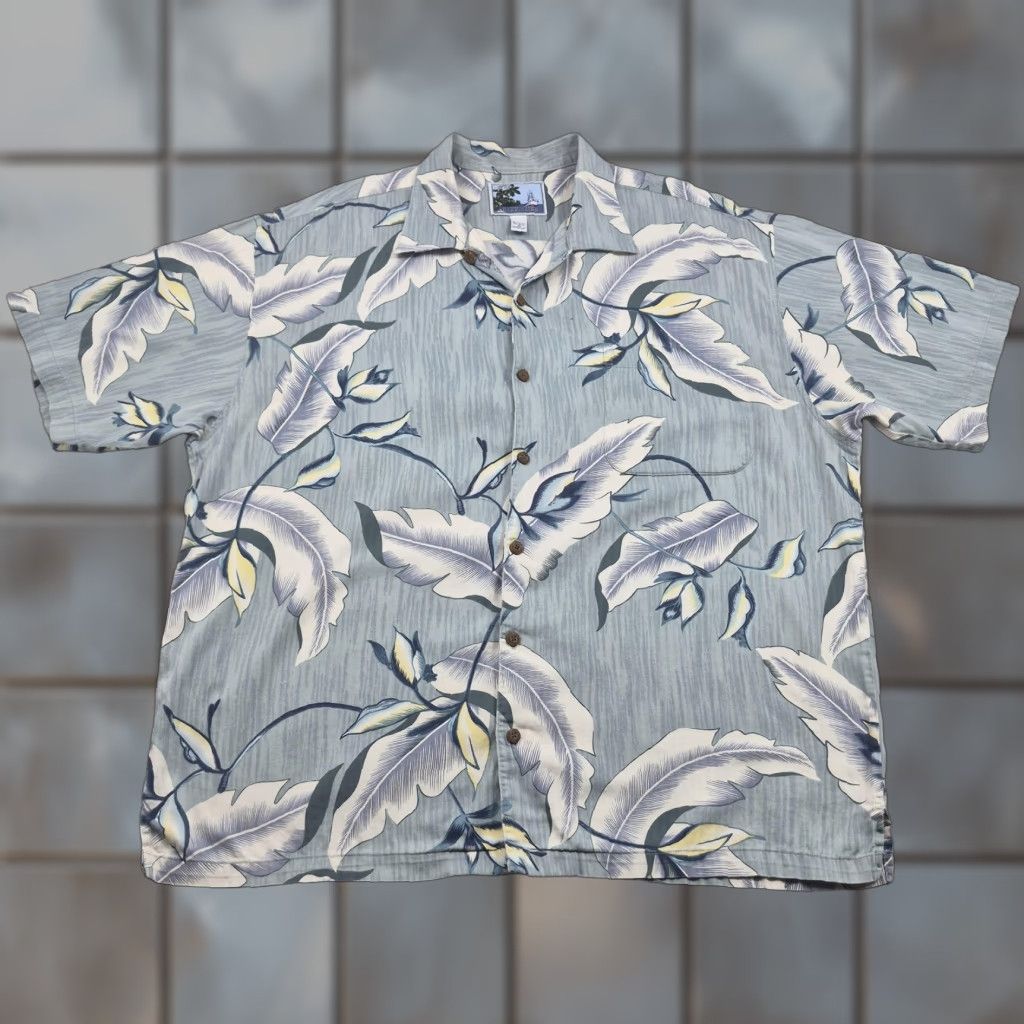 Vintage VTG AFTCO Bluewater Hawaiin Shirt Mens 2XL Button Up Aloha Floral Camp Casual Size US XXL / EU 58 / 5 - 1 Thumbnail