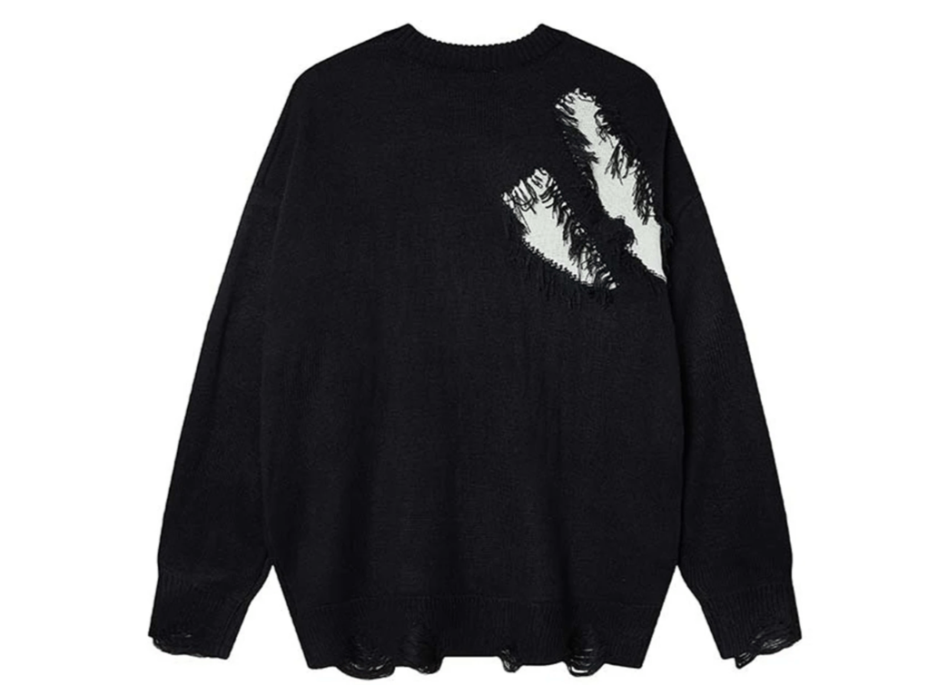 Japanese Brand Broken Patchwork Oversized Men Sweaters Size US XL / EU 56 / 4 - 2 Thumbnail