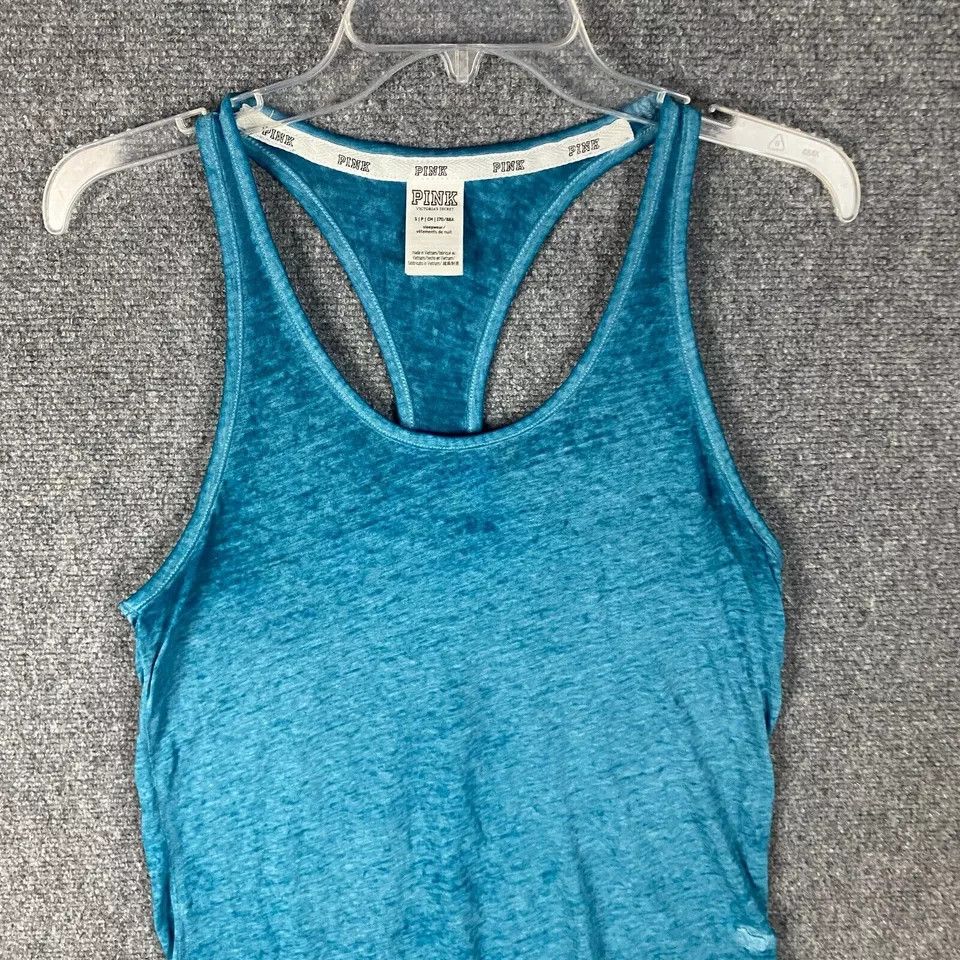 Victoria's Secret Victoria's Secret Pink Tank Top Women's Small Blue Sleepwear Size S / US 4 / IT 40 - 2 Thumbnail