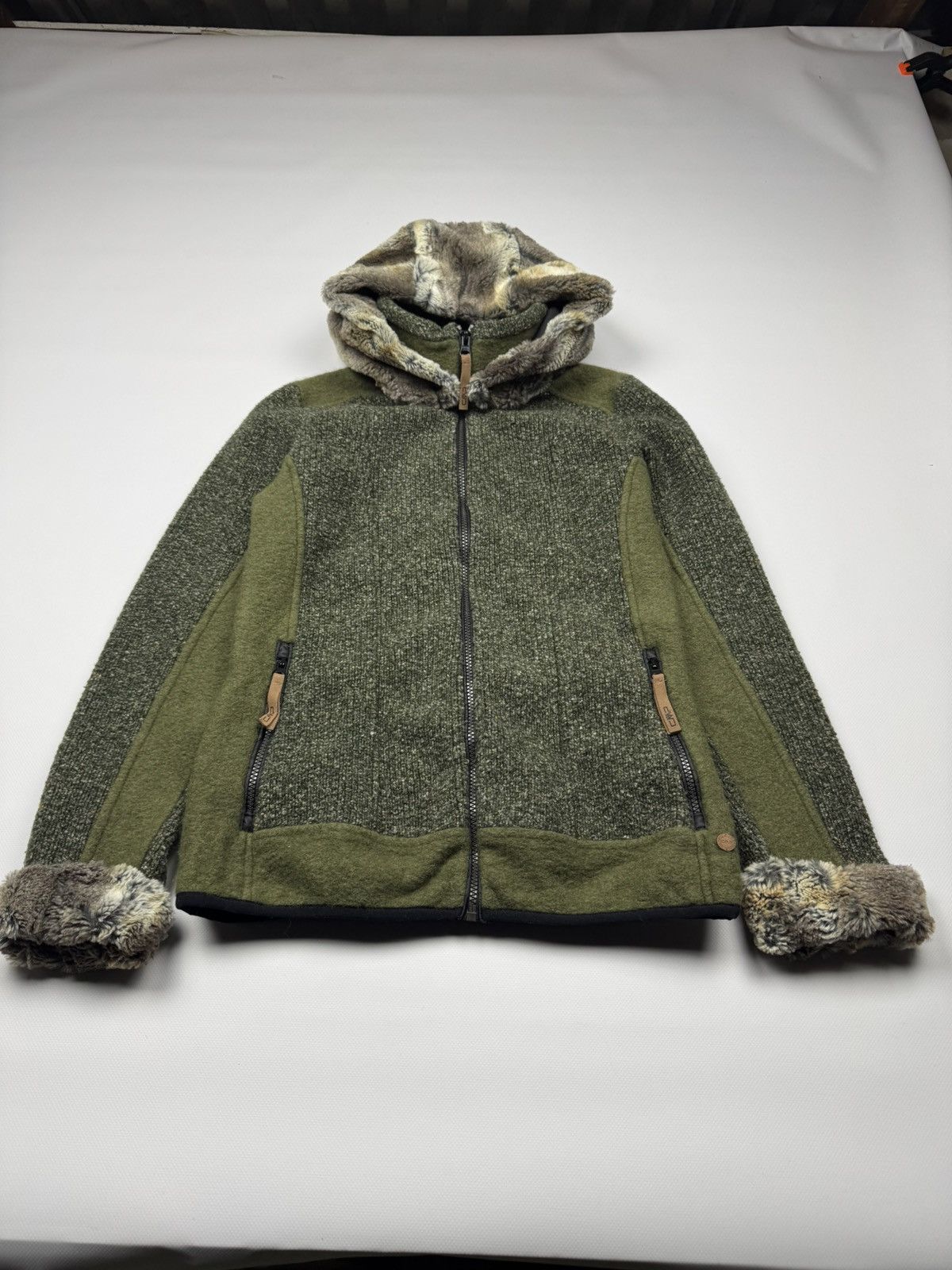 Japanese Brand Vintage Faux Fur Y2k Wool Zip Hoodie Size S / US 4 / IT 40 - 3 Thumbnail