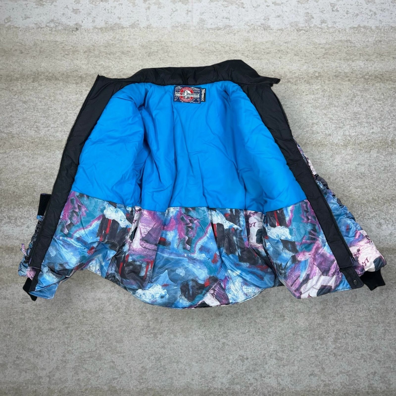 Vintage Vintage 90s Polaris Puffer Ski Jacket Womens M Blue Pink Size M / US 6-8 / IT 42-44 - 2 Thumbnail