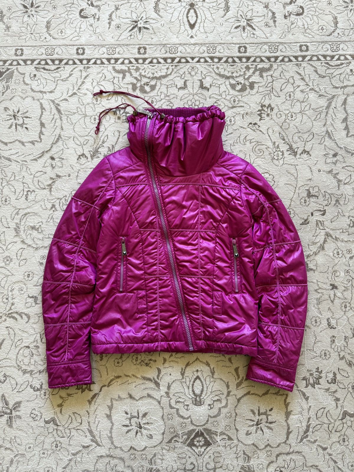 Diesel Rare Diesel Vintage High Neck Asymmetrical Bomber Jacket Size XS / US 0-2 / IT 36-38 - 21 Thumbnail