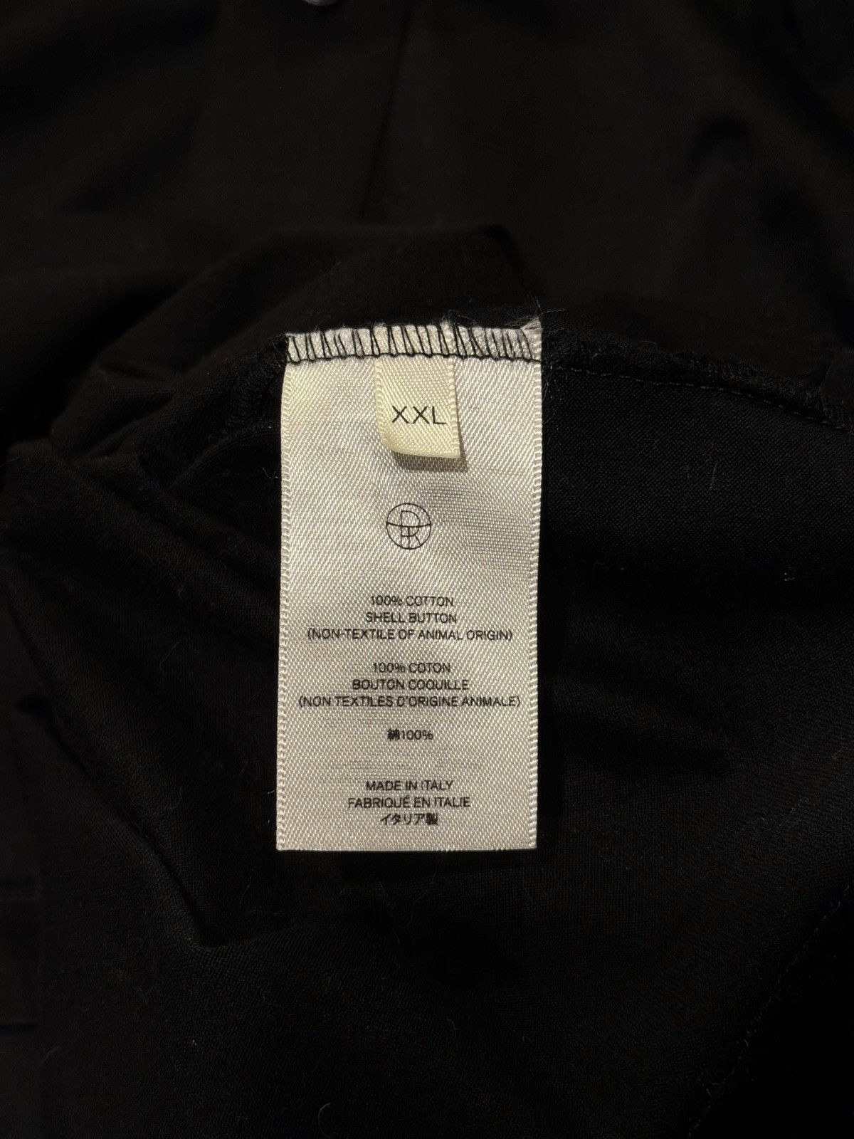 The Row The Row Black Long Sleeve Half Long Button Up Polo Shirt Size US XXL / EU 58 / 5 - 14 Thumbnail