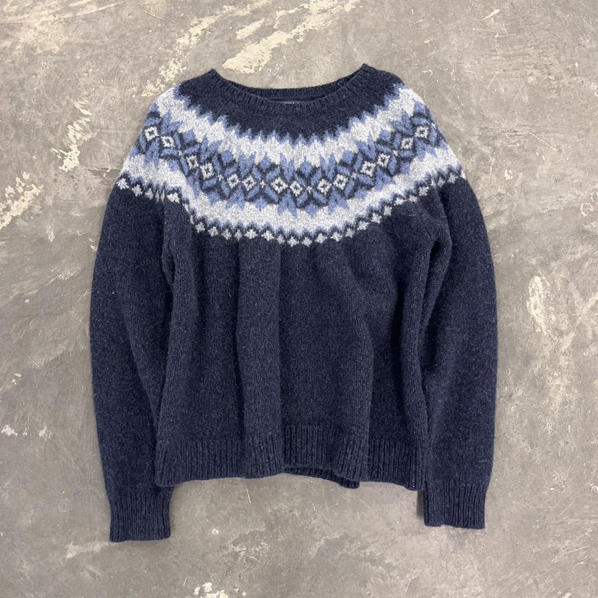 Polo Ralph Lauren × RRL Ralph Lauren × Vintage Polo by Ralph Lauren Snowflake Sweater wool knitted Medium Size M / US 6-8 / IT 42-44 - 1 Thumbnail
