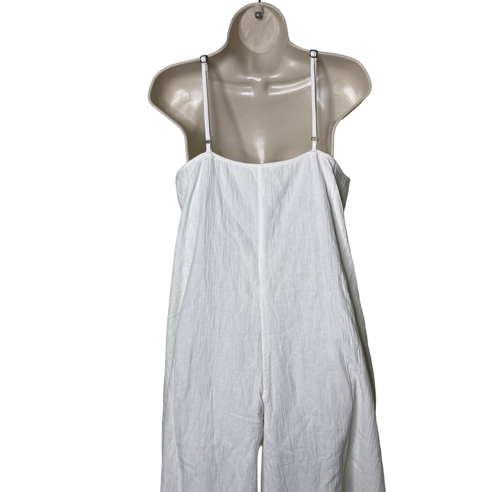 Mara Hoffman MARA HOFFMAN Carly Jumpsuit in white cotton linen blend sz S Size 26" / US 2 / IT 38 - 6 Thumbnail