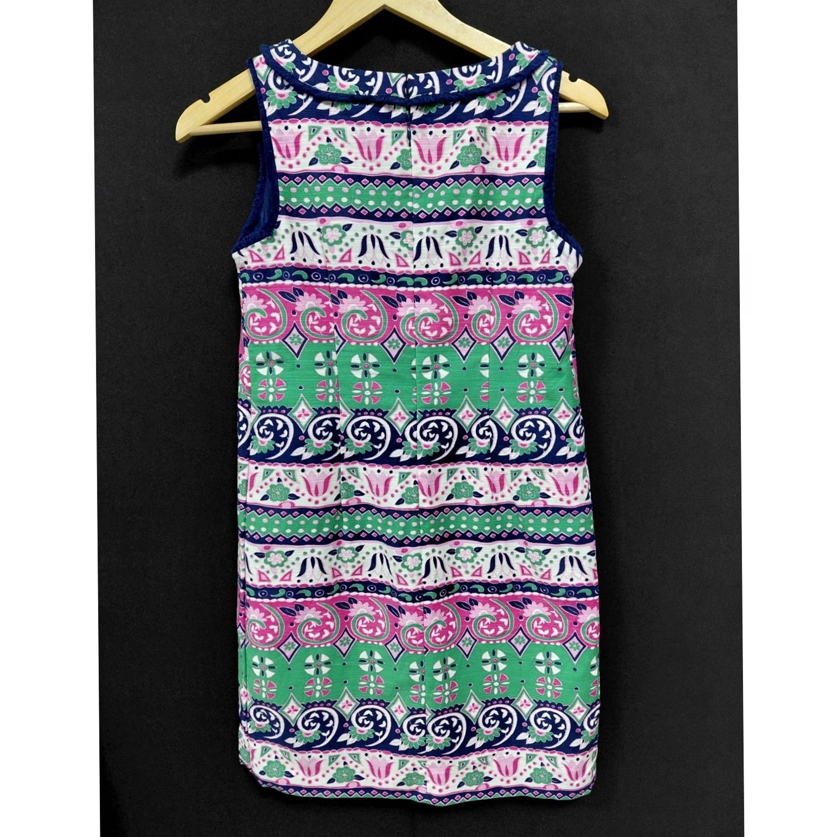 Talbots TALBOTS PETITES Multicolor Sleeveless Dress Graphic Size 2P Size XS / US 0-2 / IT 36-38 - 2 Thumbnail