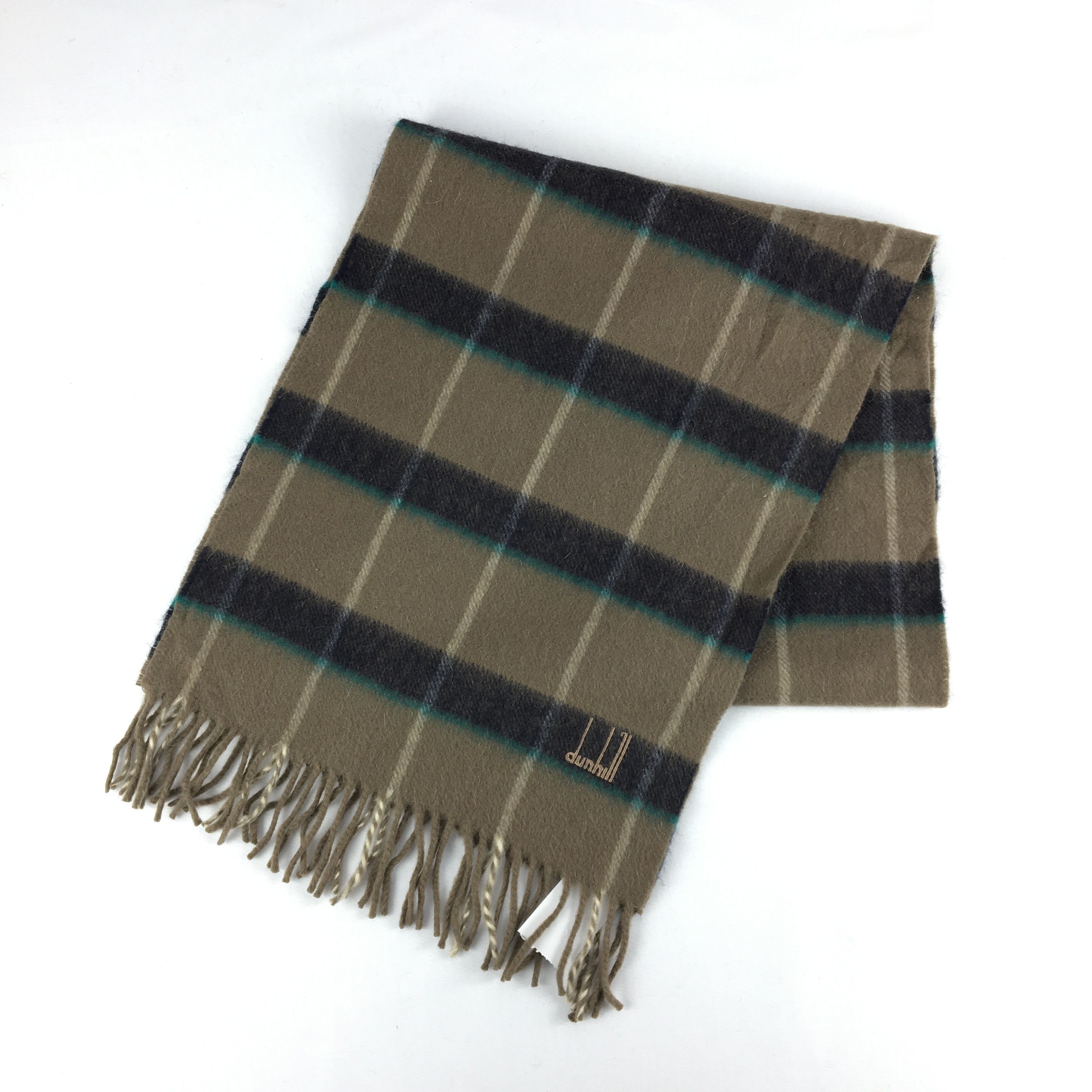 Alfred Dunhill Vintage Alfred Dunhill Scarf Muffler Cashmere Scarves Size ONE SIZE - 3 Thumbnail