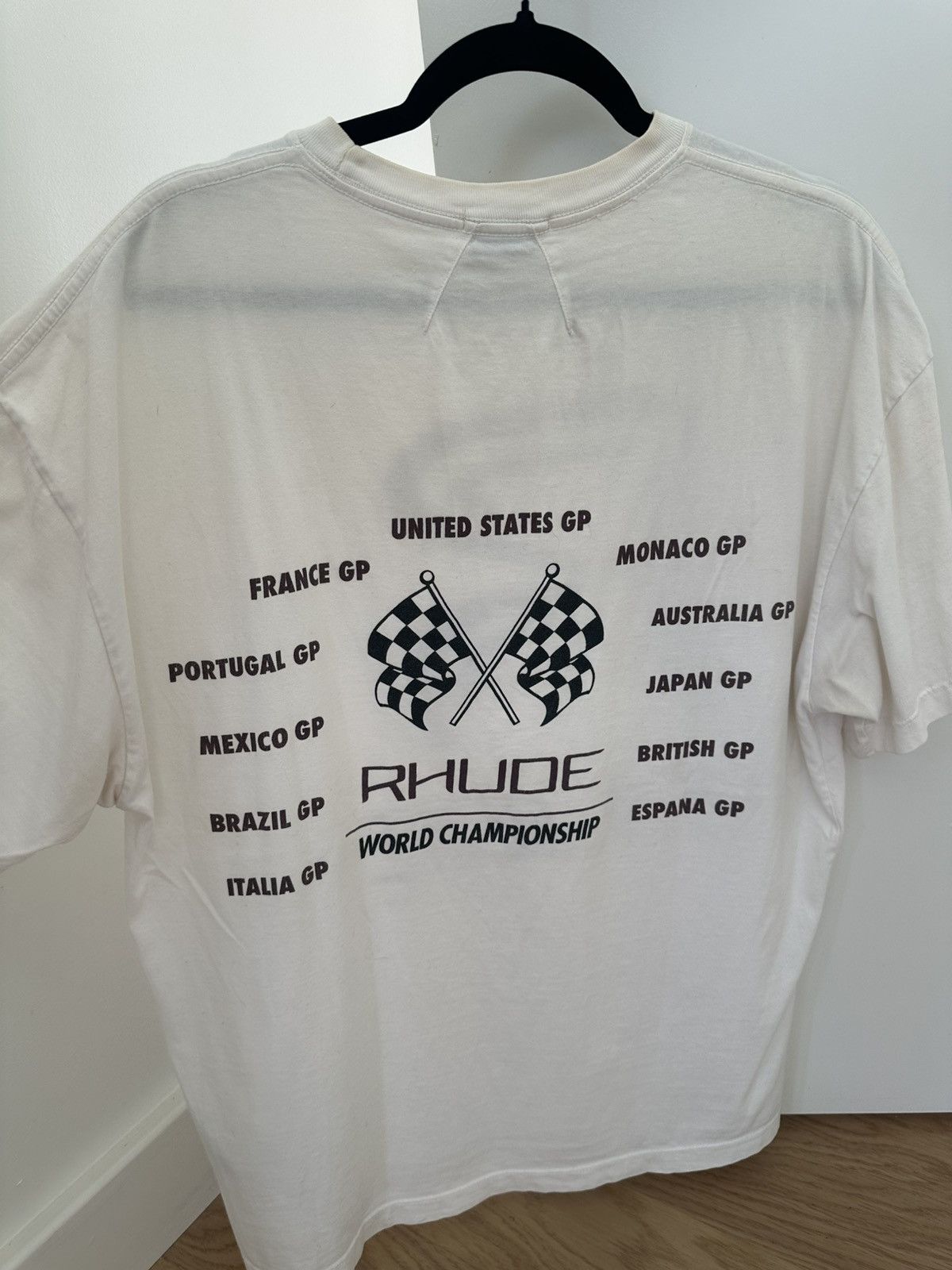 Rhude RHUDE WORLD CHAMPIONSHIP TEE CHECKERED FLAG Size US S / EU 44-46 / 1 - 2 Thumbnail
