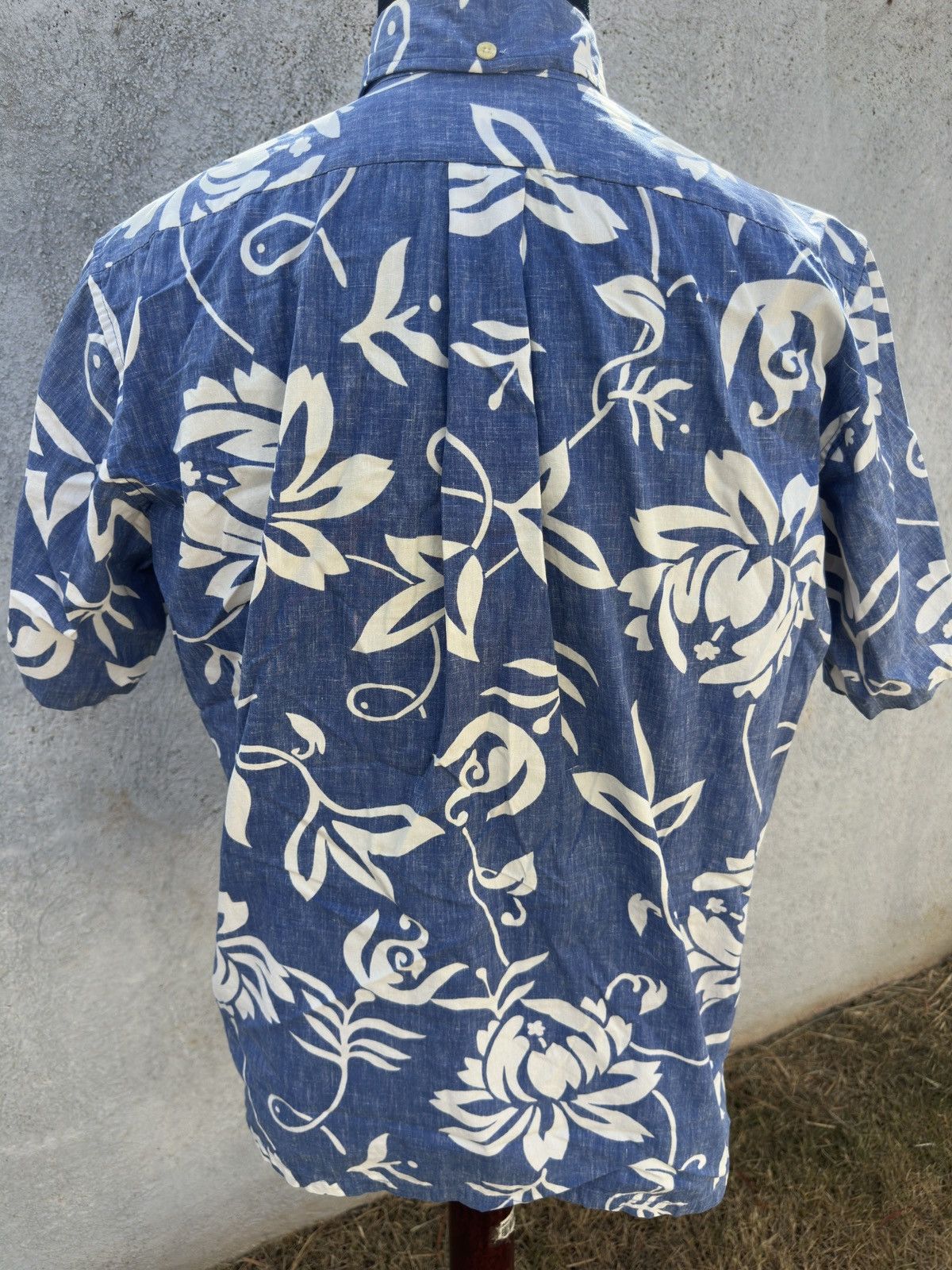 Reyn Spooner Reyn Spooner Blue 3/4 Button Hawaiian Print Men's Medium Size US M / EU 48-50 / 2 - 2 Thumbnail