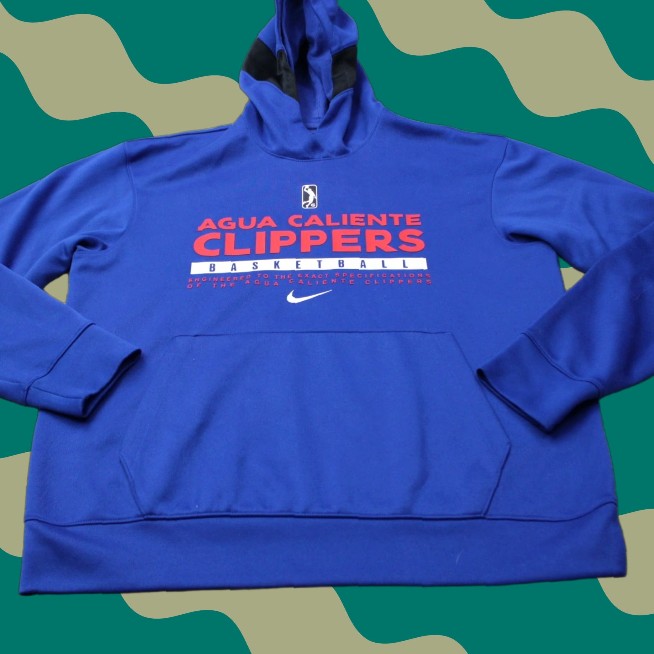 Nike Nike Agua Caliente Clippers Hoodie Mens Medium Blue Dri-Fit Hooded Sweatshirt Size US M / EU 48-50 / 2 - 1 Thumbnail