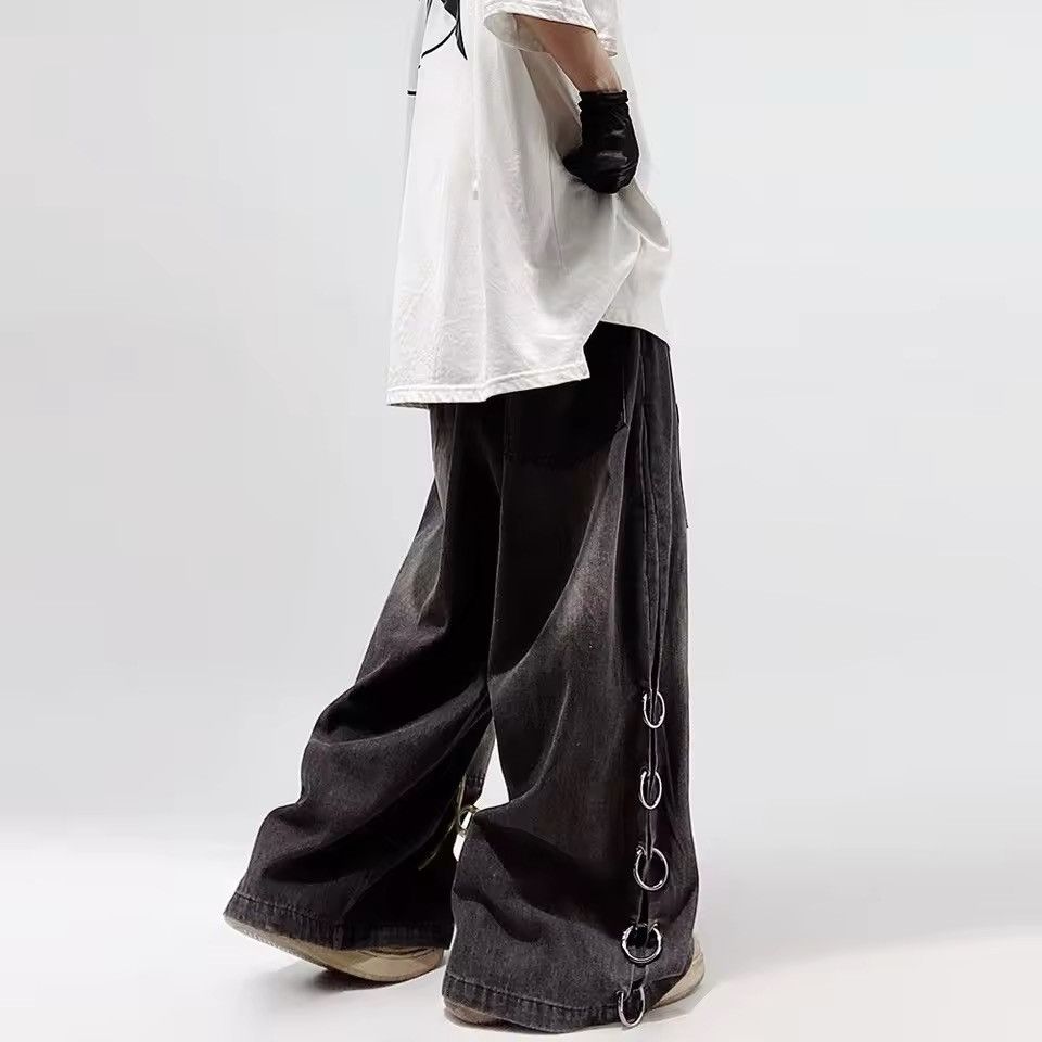 Jean Oversized Pocket Retro Baggy Jeans Size US 33 - 4 Thumbnail