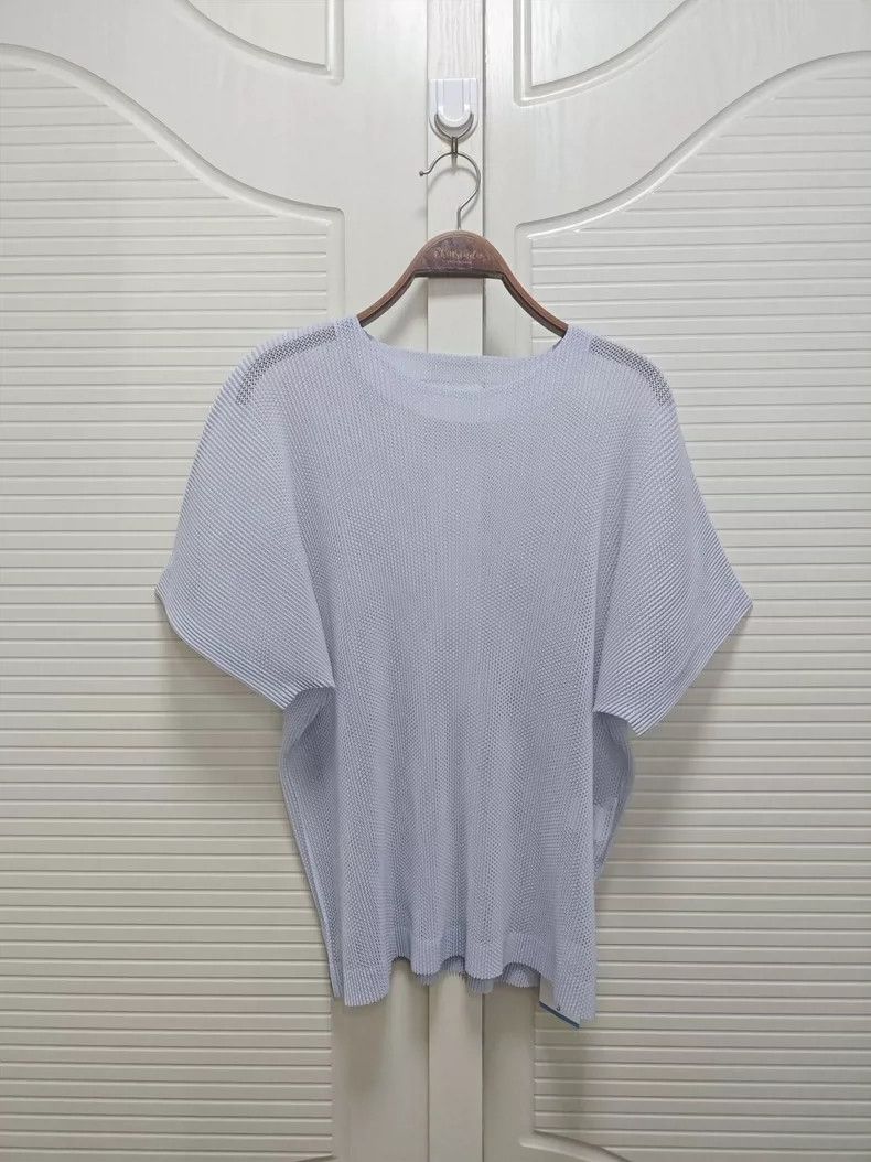 Issey Miyake issey miyake size:3 Light purple short-sleeved shirt 2506- Size XXS / US 00 / IT 34 - 1 Thumbnail