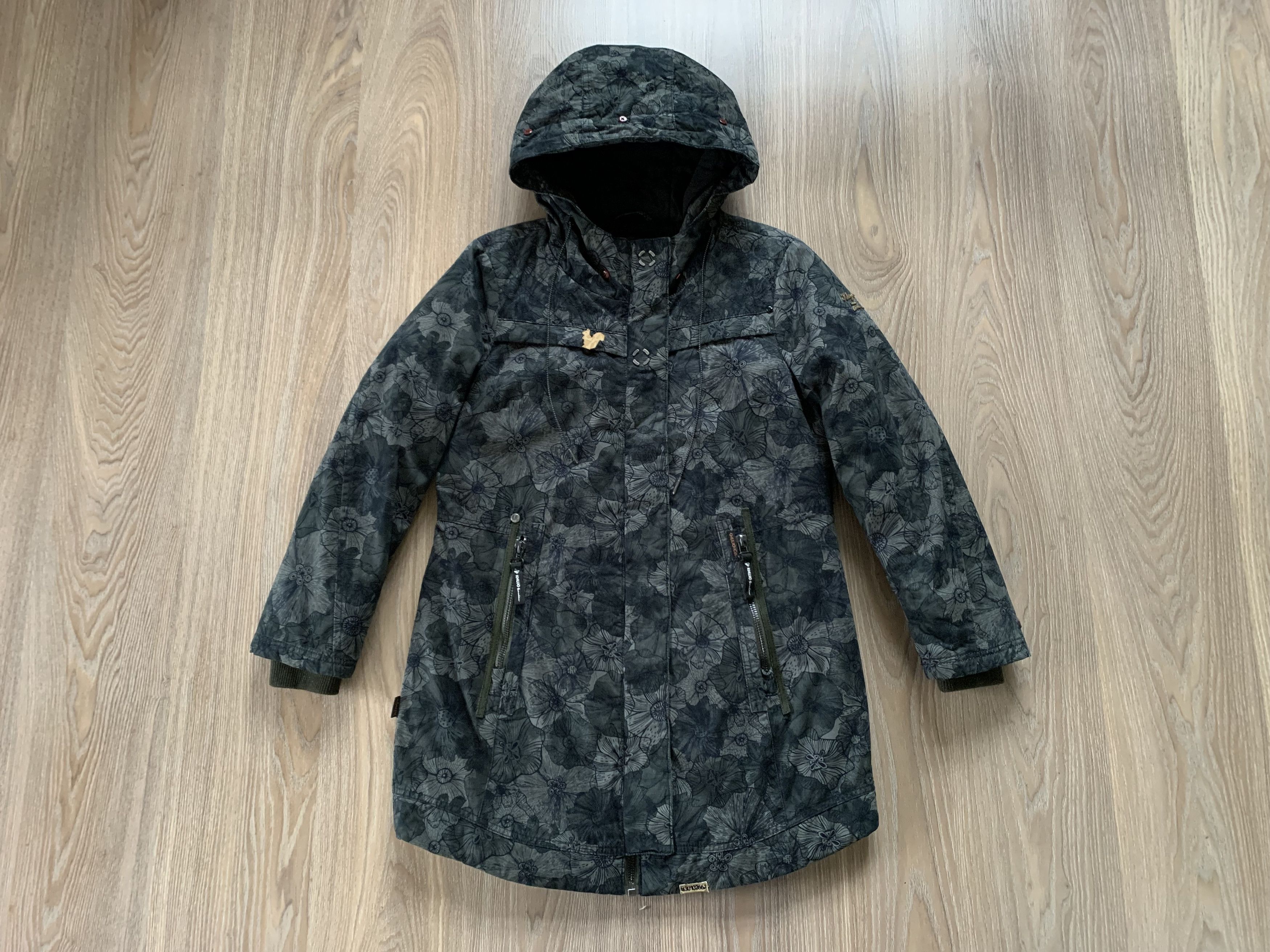 khujo Khujo Banita Quilted Floral Pattern Parka Jacket Size L / US 10 / IT 46 - 2 Thumbnail