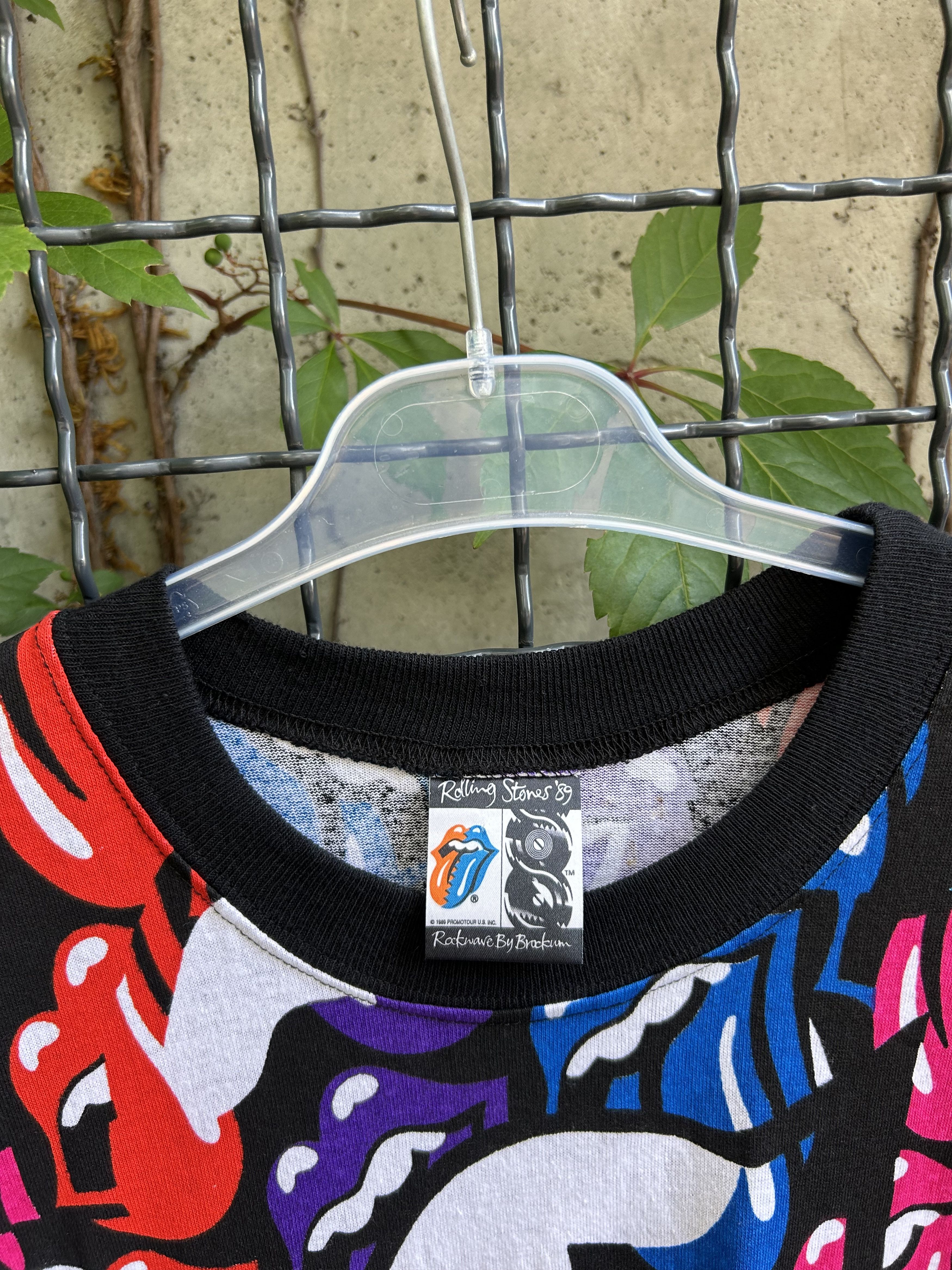 Band Tees Vintage 1989 The Rolling Stones Rock Band AOP T-shirt Size US L / EU 52-54 / 3 - 3 Thumbnail
