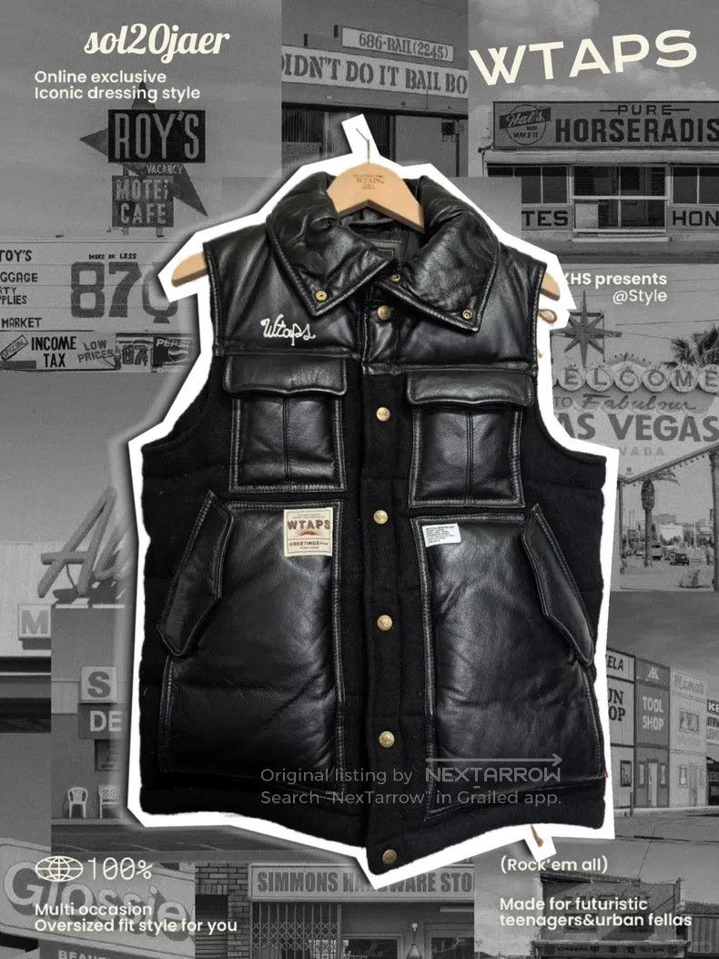 Wtaps Wtaps Military leather down jacket Size US S / EU 44-46 / 1 - 1 Thumbnail