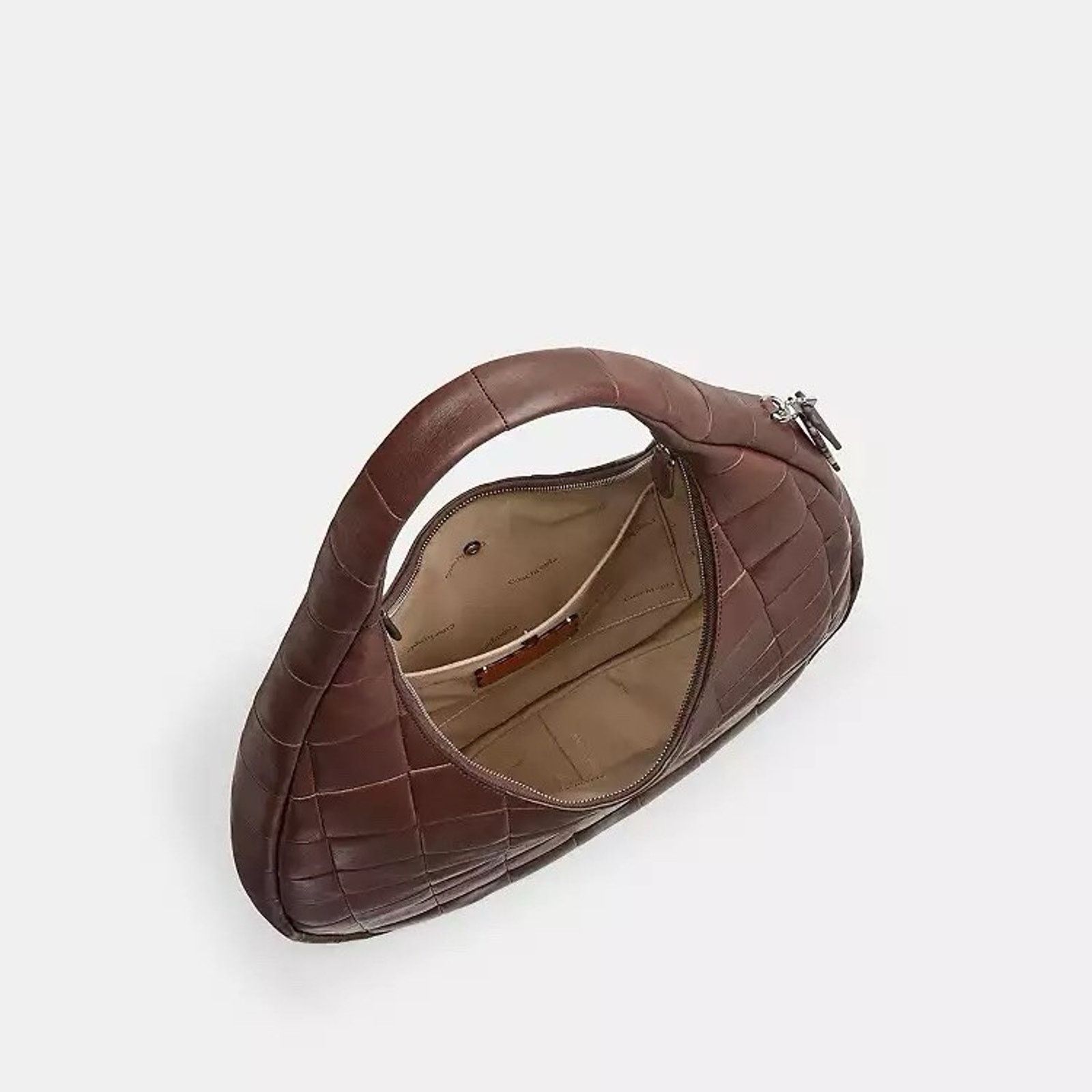 Coach NWT Coach Large Crescent Shoulder Bag Leather CCM66 Maple Size ONE SIZE - 8 Thumbnail