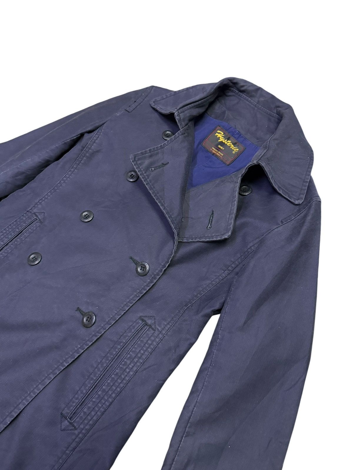 Hysteric Glamour Hysteric Glamour Navy Blue Trench Coat Size S / US 4 / IT 40 - 2 Thumbnail