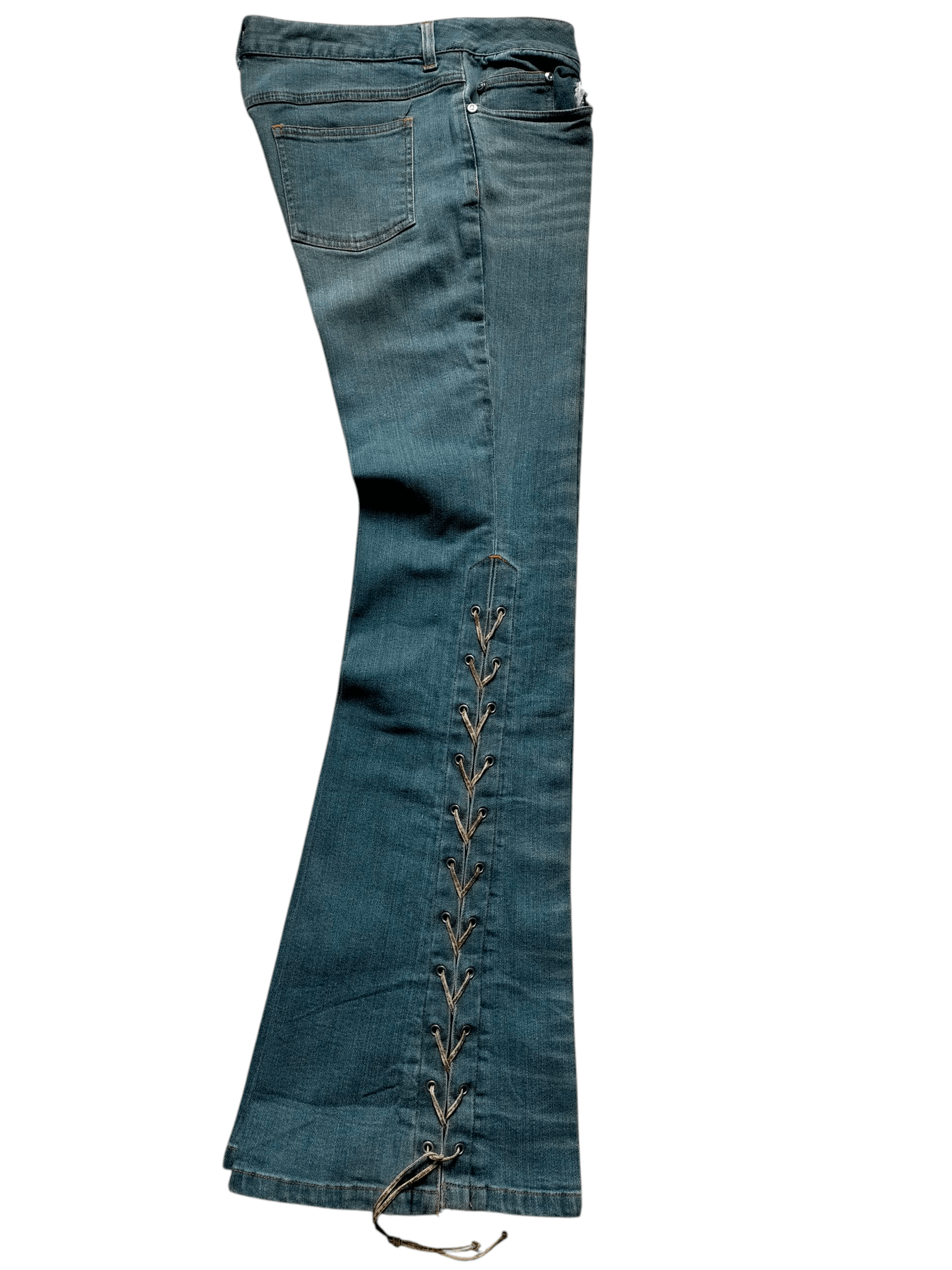 If Six Was Nine Flare Jeans Jouer Aux Echecs Boot cut Denim Size US 28 / EU 44 - 2 Thumbnail