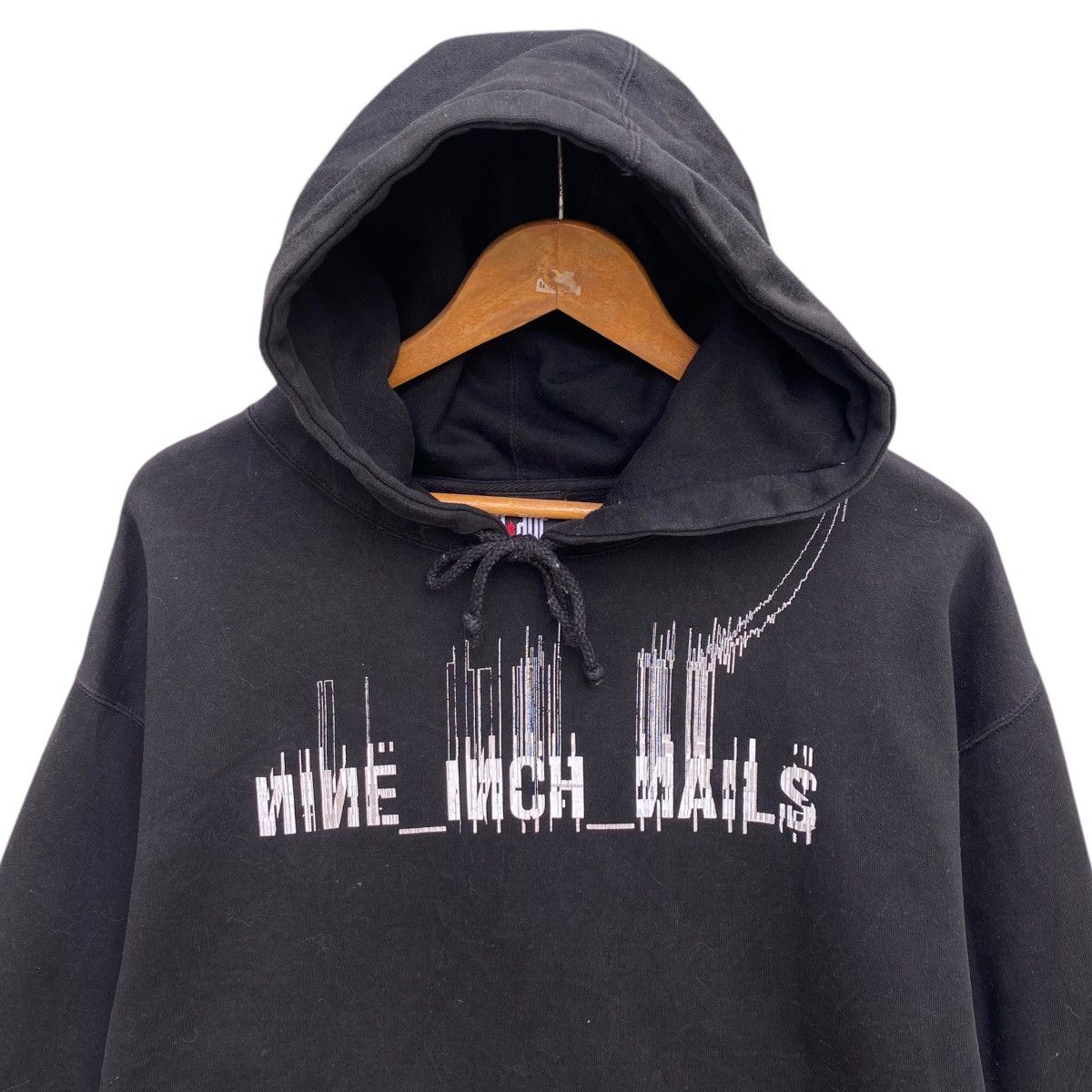 Band Tees × Vintage 💥 VTG NINE INCH NAILS LIVE WITH TEETH HOODIE SWEATER Size US XL / EU 56 / 4 - 4 Thumbnail