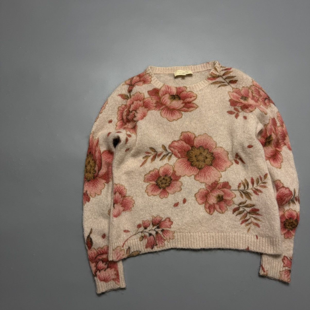 Sezane La Maille Sezane Eloisa Sweater Mohair Wool Pink Rose Floral Size M / US 6-8 / IT 42-44 - 2 Thumbnail