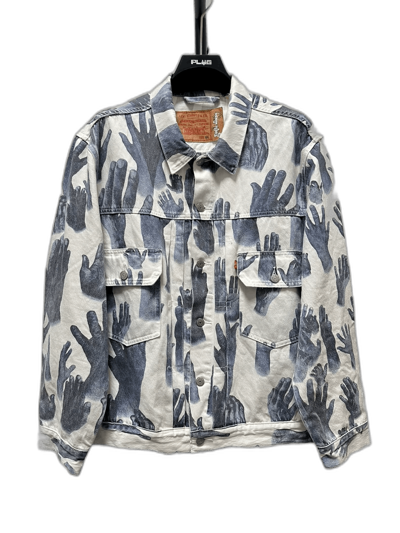 Levi's Levis Denim Graffiti Hand Print Jacket-yf Size US XXL / EU 58 / 5 - 1 Thumbnail