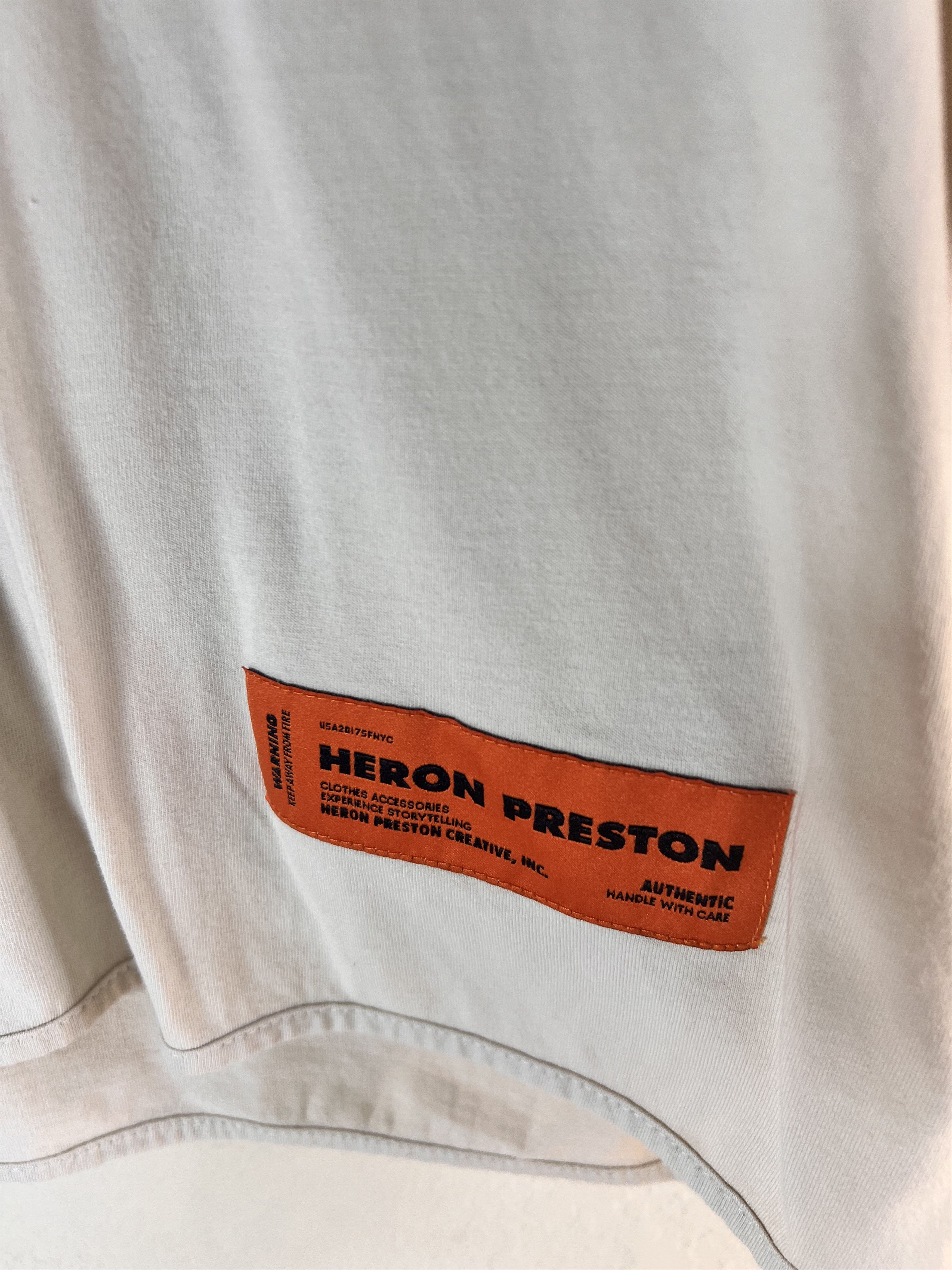 Heron Preston HERON PRESTON Heron Dad T-Shirt Top Size M Embroidered Size US M / EU 48-50 / 2 - 2 Thumbnail