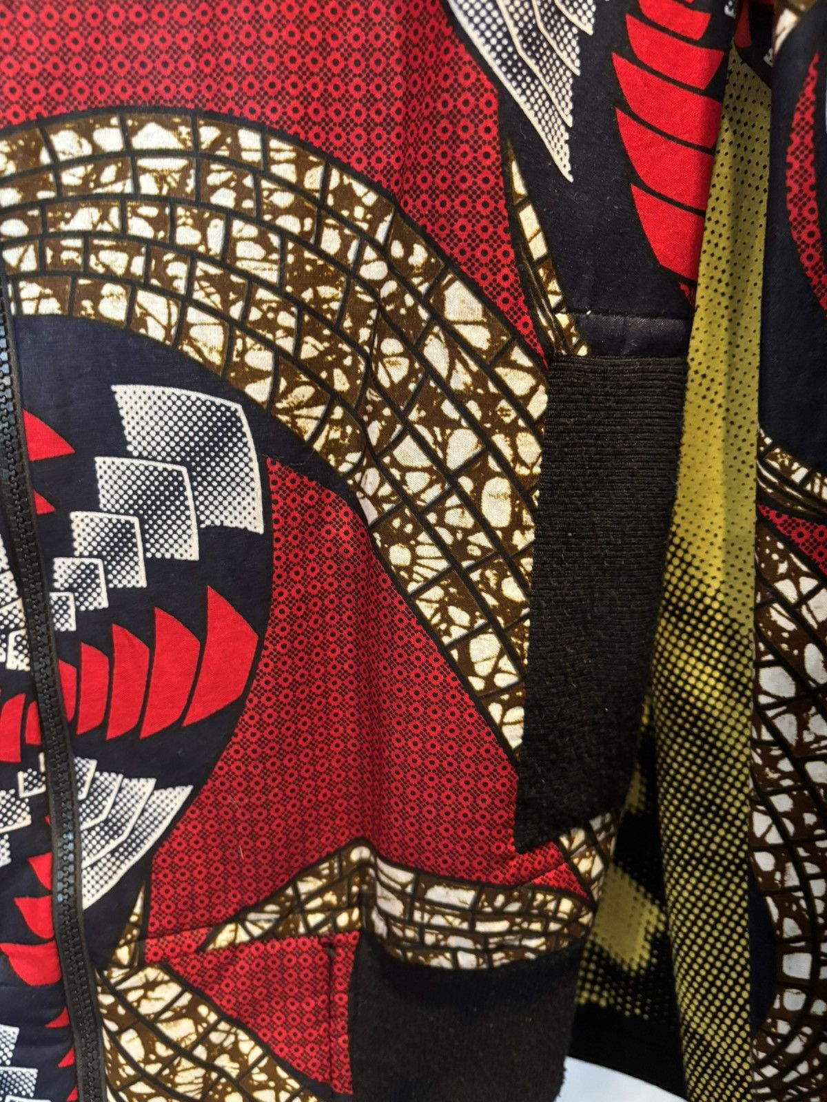 Japanese Brand Japanese Red Patterned Bomber 🐲 Size US L / EU 52-54 / 3 - 11 Thumbnail