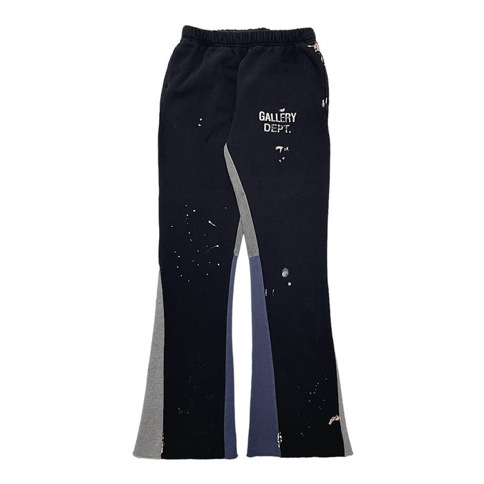 Logo Flare Sweatpants - Washed Black