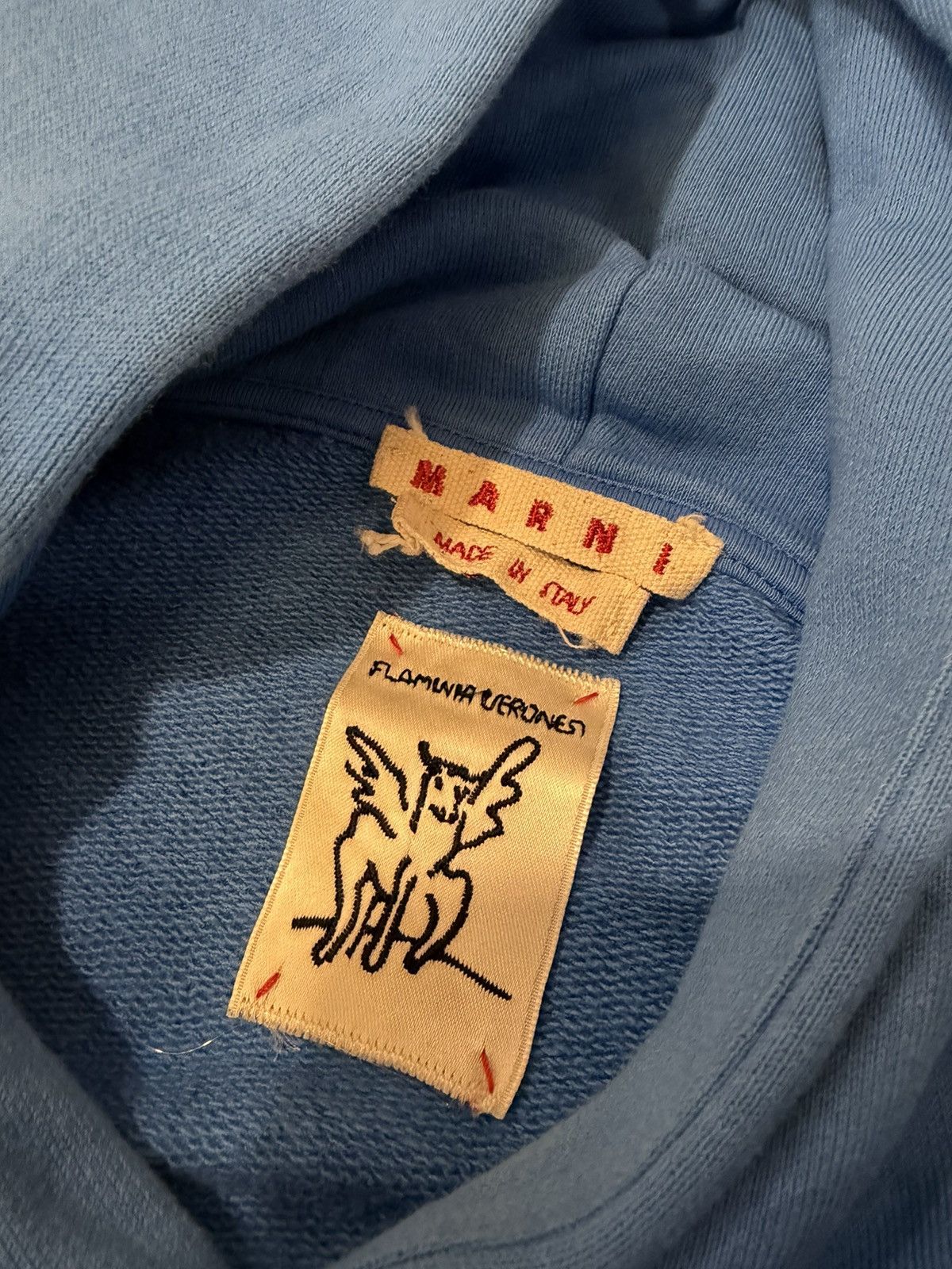 Marni Marni Painted Whirl Hoodie - Blue Size US M / EU 48-50 / 2 - 5 Thumbnail