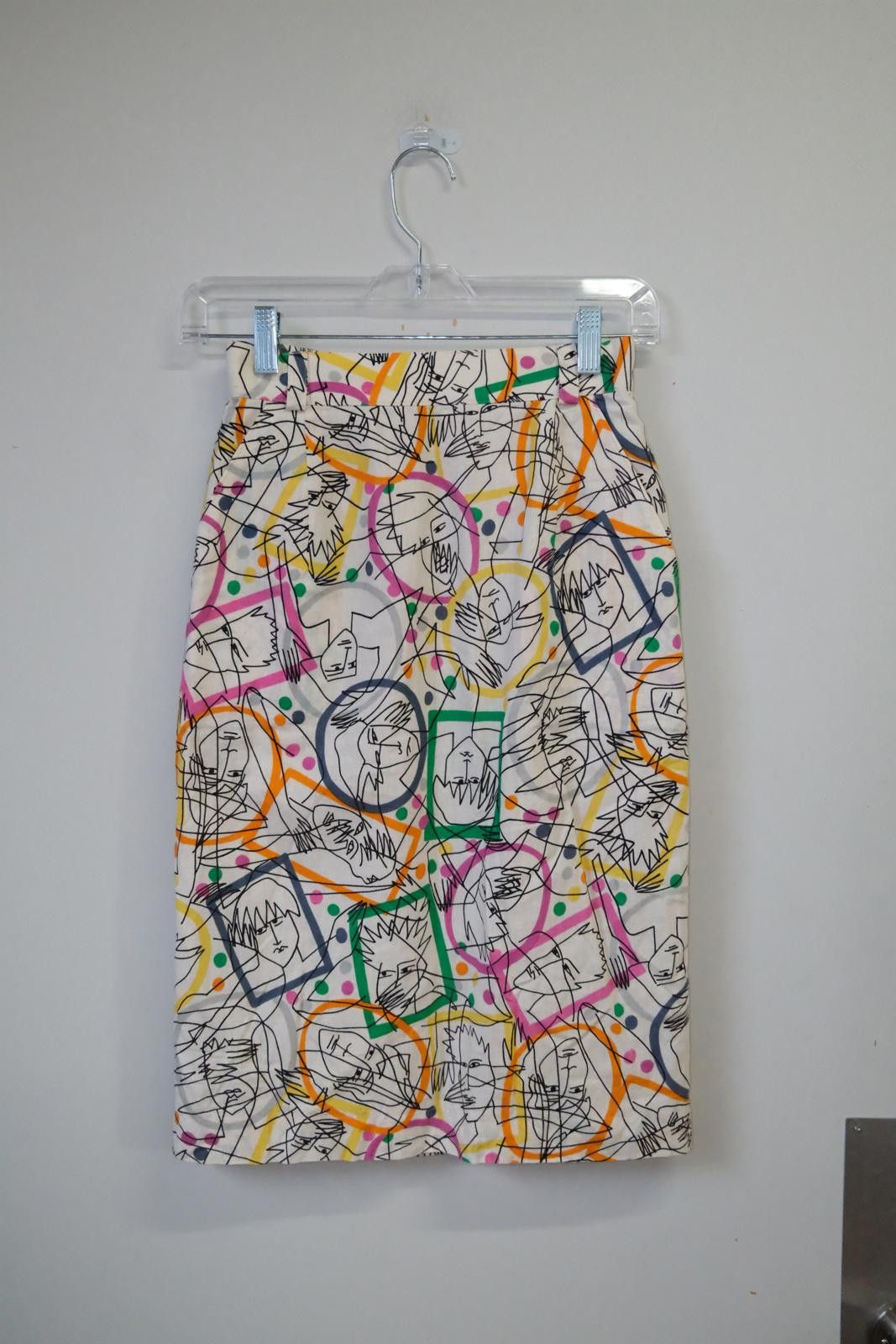Jean Charles De Castelbajac 70's Jean Charles de Castelbajac Abstract Graphic Skirt Size 28" / US 6 / IT 42 - 2 Thumbnail