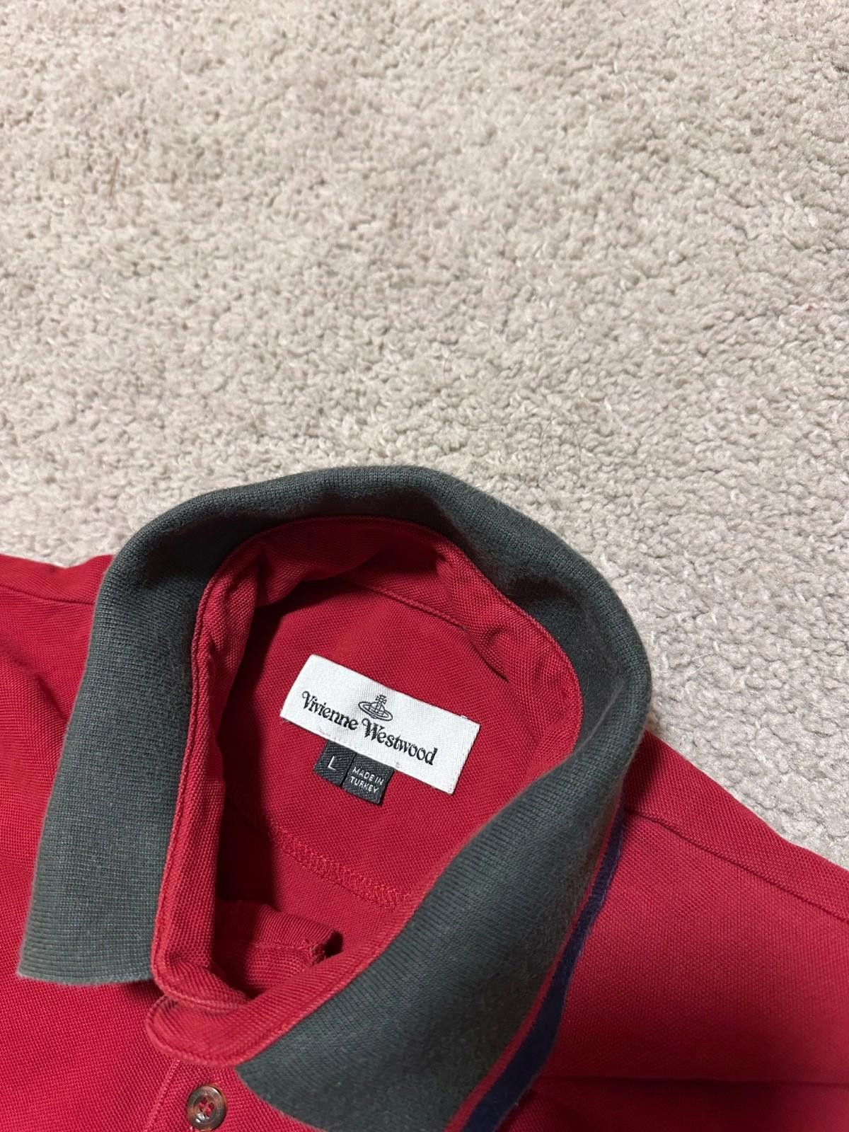 Vivienne Westwood Vivienne Westwood Polo Shirt Men Red Logo T-shirt Sz L Size US L / EU 52-54 / 3 - 4 Thumbnail