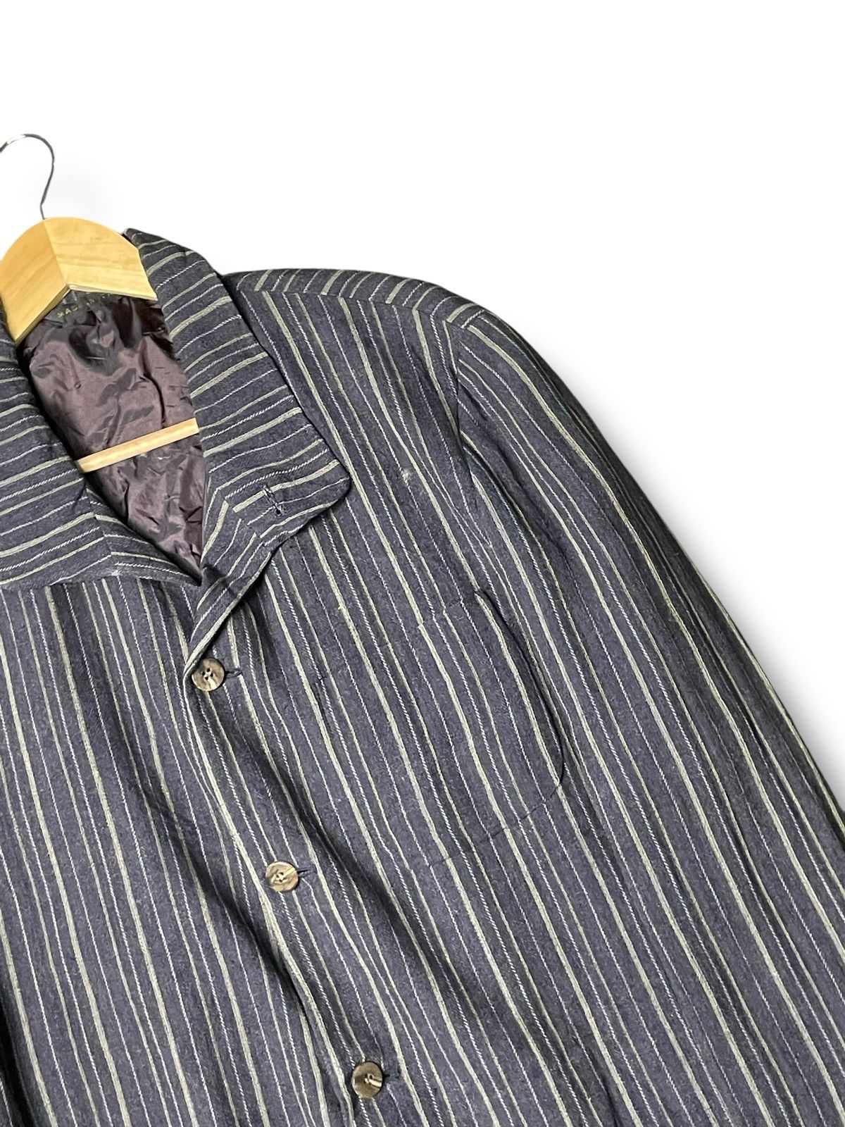 Donna Karan × Japanese Brand × Vintage Vintage Donna Karan Signature Stripe Coat (71) Size US S / EU 44-46 / 1 - 2 Thumbnail