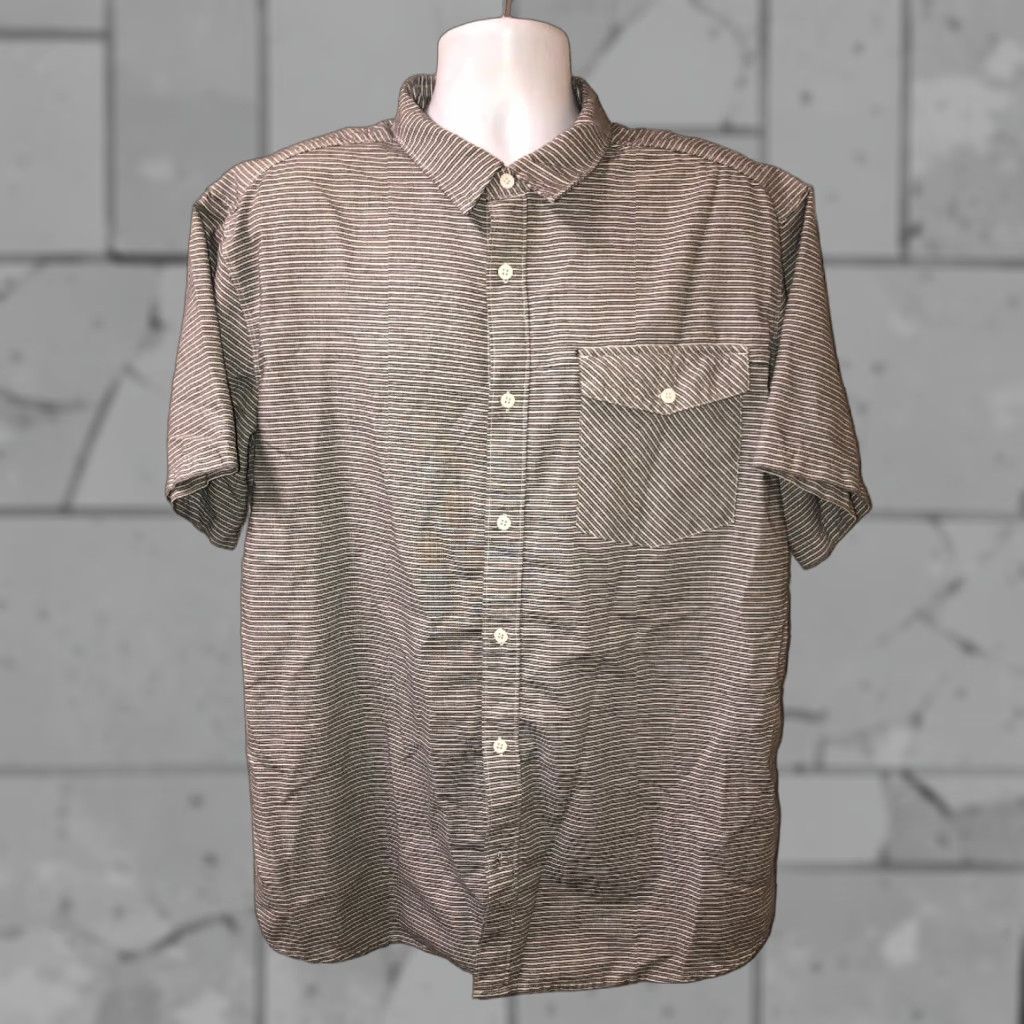 Mountain Hardwear Mountain Hardwear Shirt Mens Gray Striped Short Sleeve Button-Front XL Size US XL / EU 56 / 4 - 1 Thumbnail