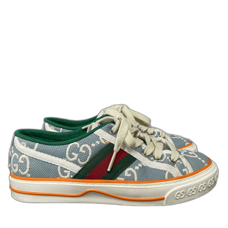 Gucci Gucci Casual Sneakers with Green and Red Detail-2505 Size US 4.5 / IT 34.5 - 1 Thumbnail