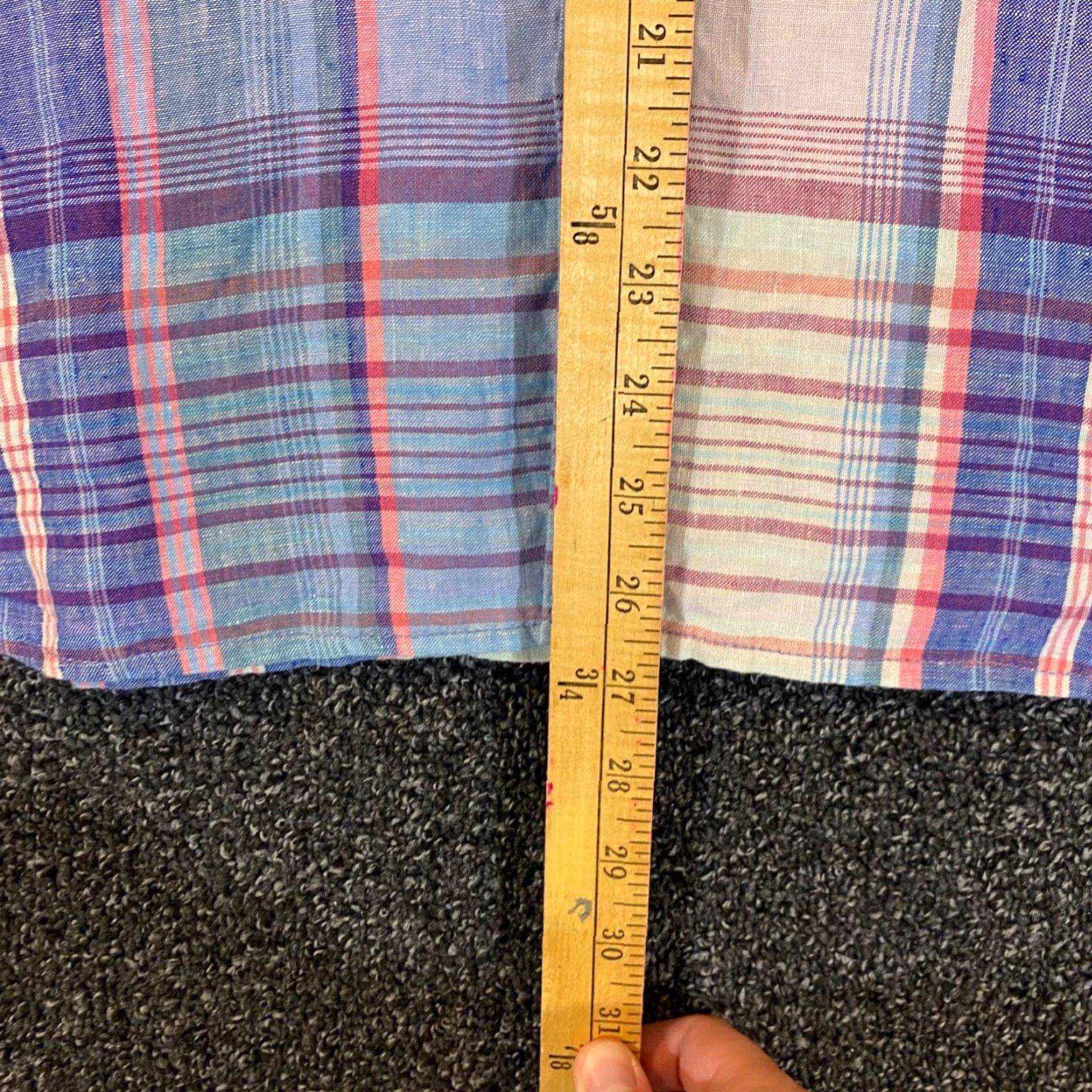 Tommy Bahama Tommy Bahama Shirt Mens XL Blue Multicolor Plaid Button Up Hawaiian Linen Long Size US XL / EU 56 / 4 - 6 Thumbnail