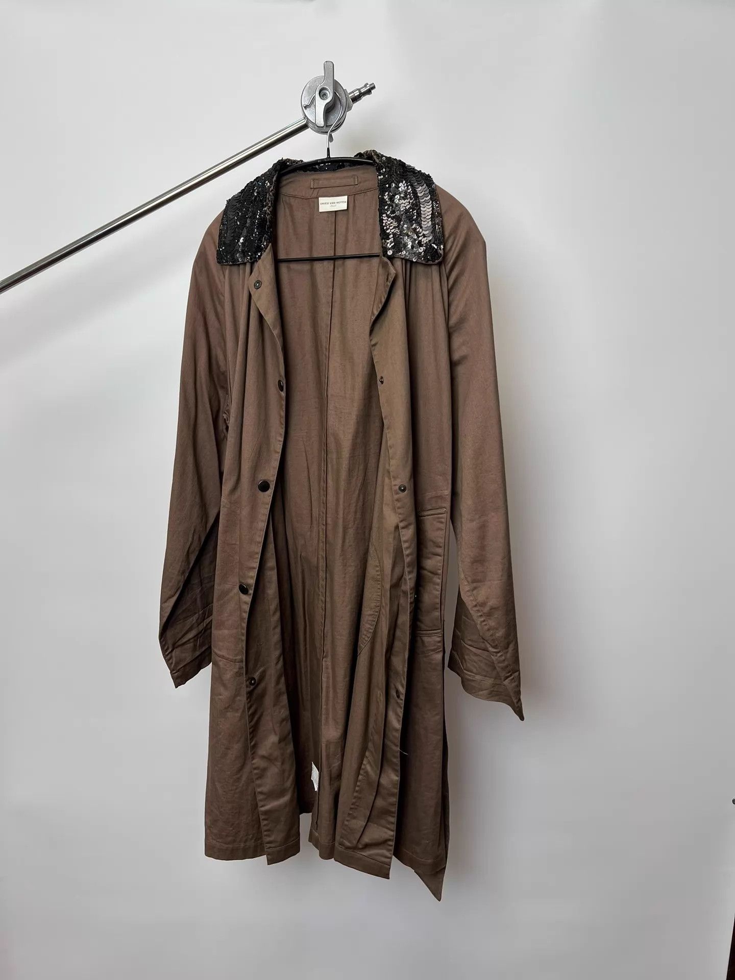Dries Van Noten Dries Van Noten Sequin Toasted Trench Coat Oversized Size S / US 4 / IT 40 - 5 Thumbnail