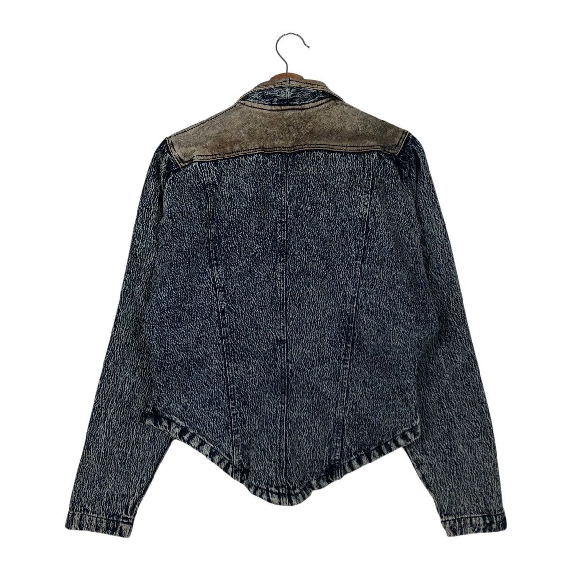Japanese Brand 📌Vintage Cropped Biker Denim Jacket Livevire Issey Miyake Size US M / EU 48-50 / 2 - 9 Thumbnail