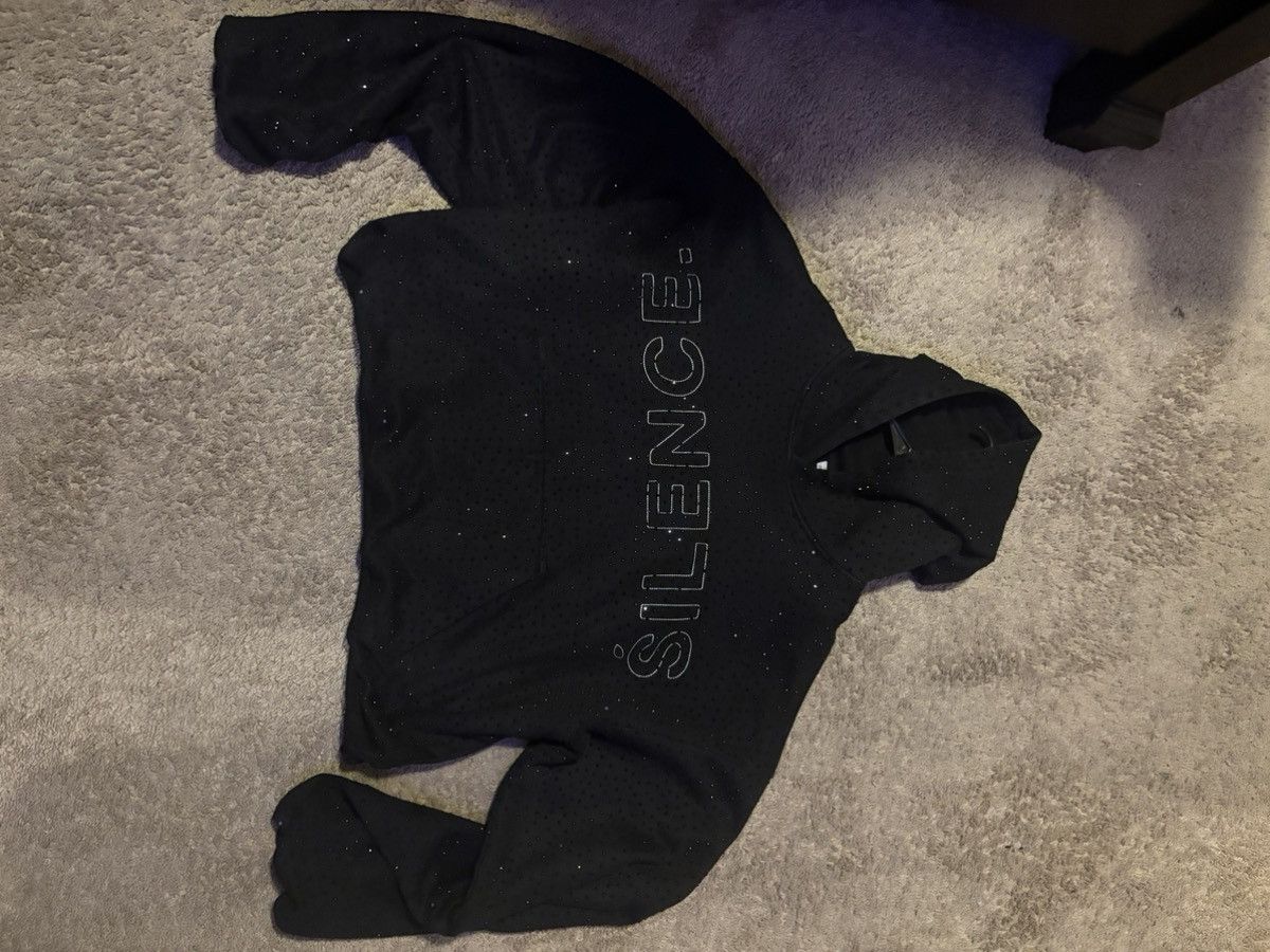 Other SILENCE BY ONYX ONYX VVS RHINESTONE HOODIE IN BLACK Size US M / EU 48-50 / 2 - 2 Thumbnail
