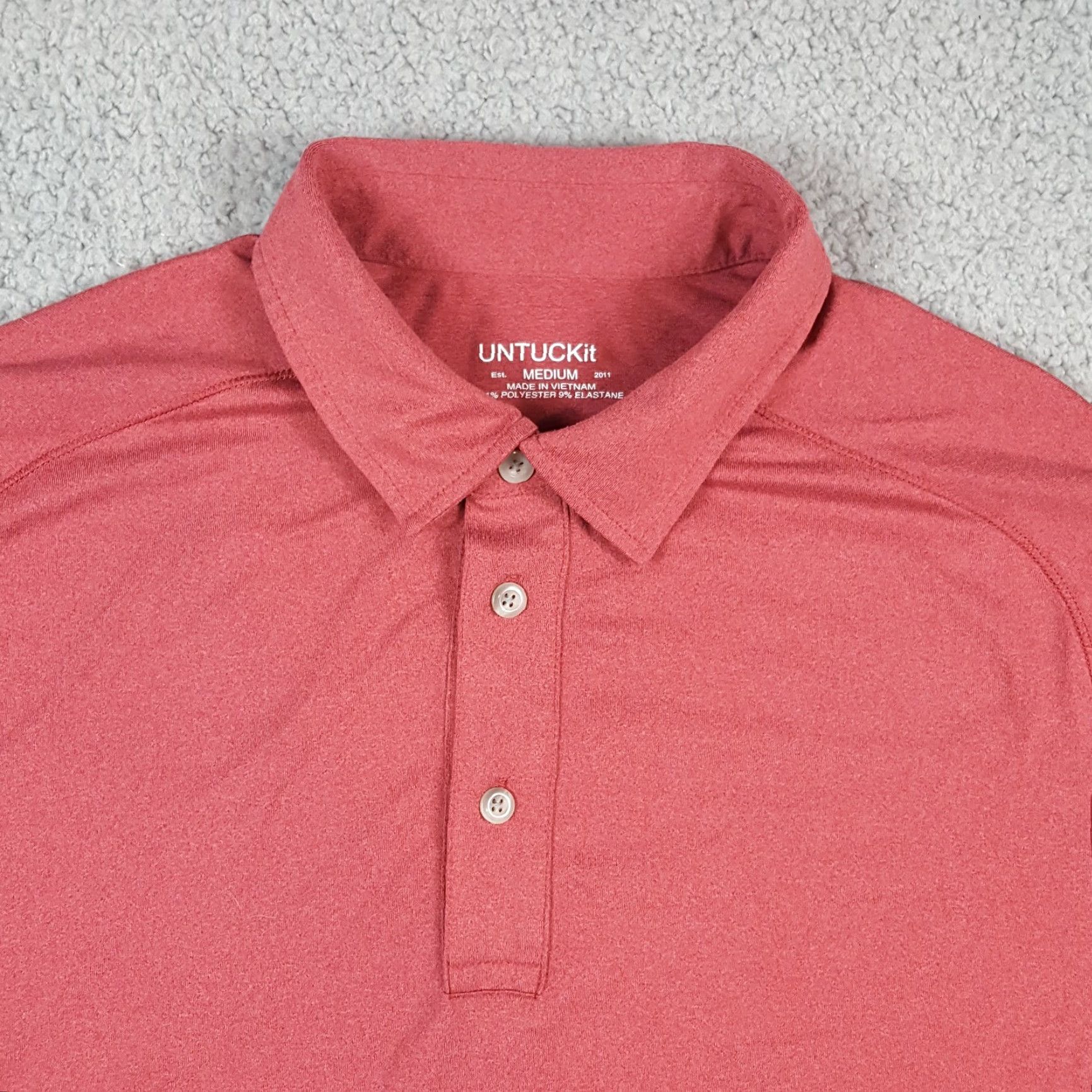UNTUCKit UNTUCKit Polo Men's Stretch Polyester Golf Collared Shirt Size Medium Athletic Shirt Size US M / EU 48-50 / 2 - 2 Thumbnail