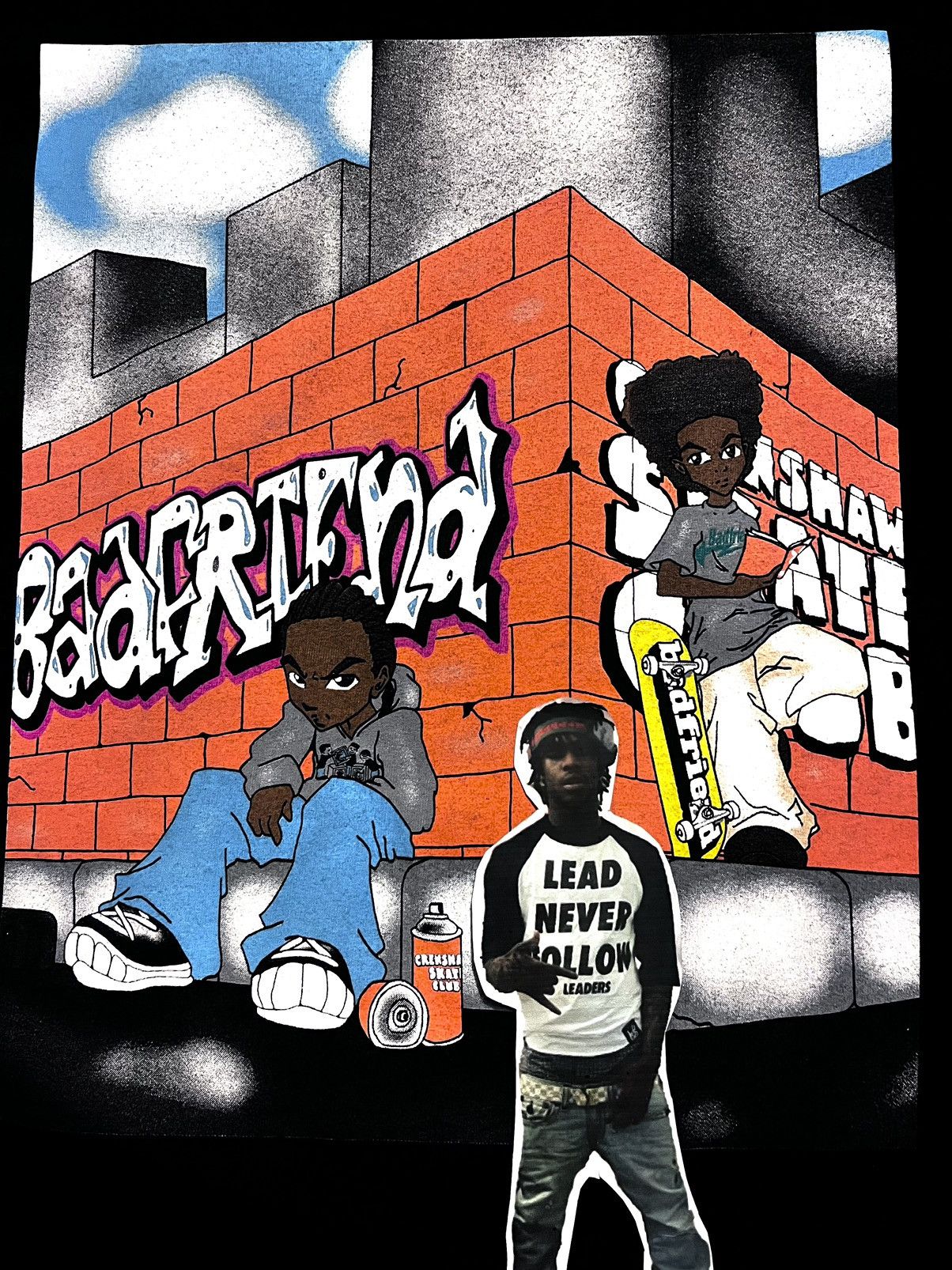 Badfriend × Crenshaw × Nike Crenshaw Skate Club x Badfriend Boondocks Tee (Black) Size US XL / EU 56 / 4 - 2 Thumbnail