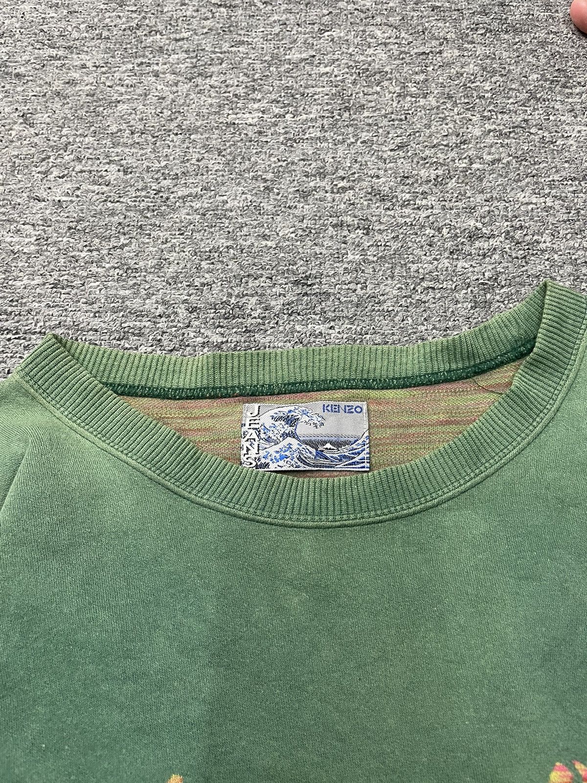 Kenzo × Vintage Vintage Kenzo Jeans Sweatshirt Crewneck Size US L / EU 52-54 / 3 - 3 Thumbnail