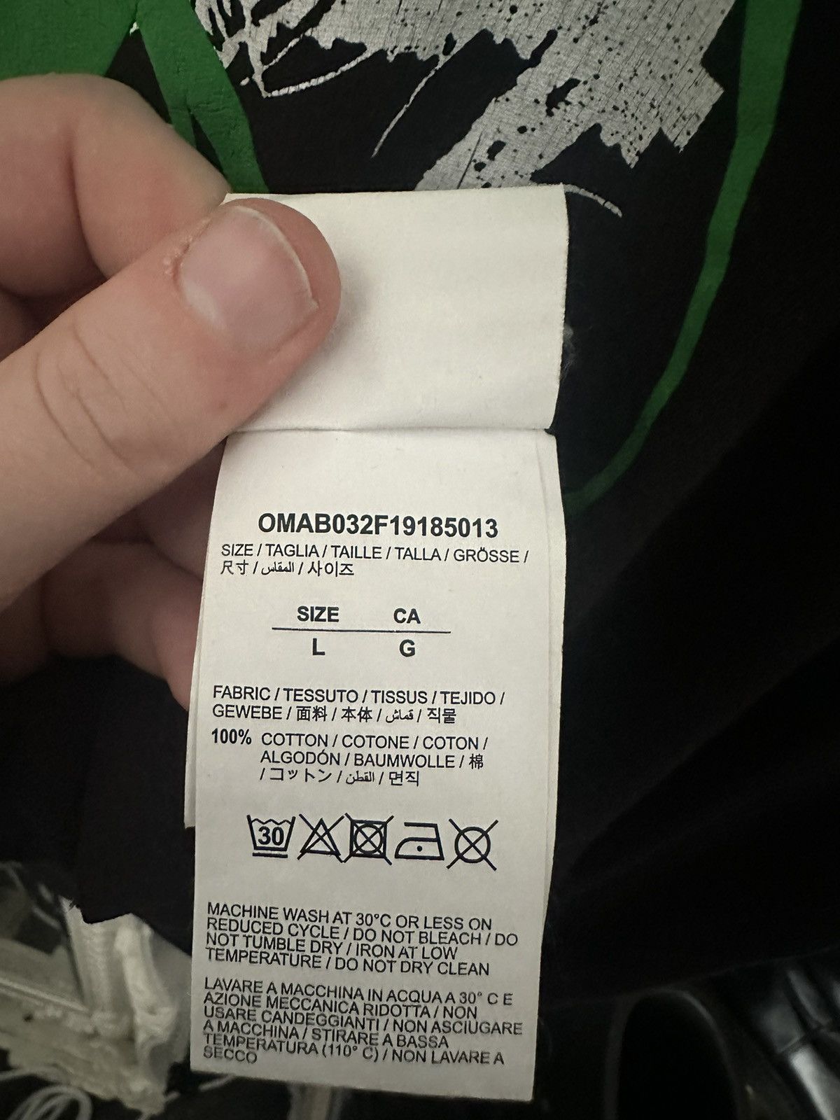Off-White OFFWHITE FW2019 INDUSTRIAL PRINTED/RUINED FACTORY SWEATER Size US L / EU 52-54 / 3 - 6 Thumbnail