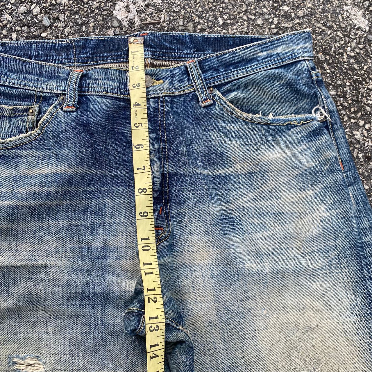 If Six Was Nine Vintage G Heart Limited Edition Distressed Denim Size US 34 / EU 50 - 5 Thumbnail