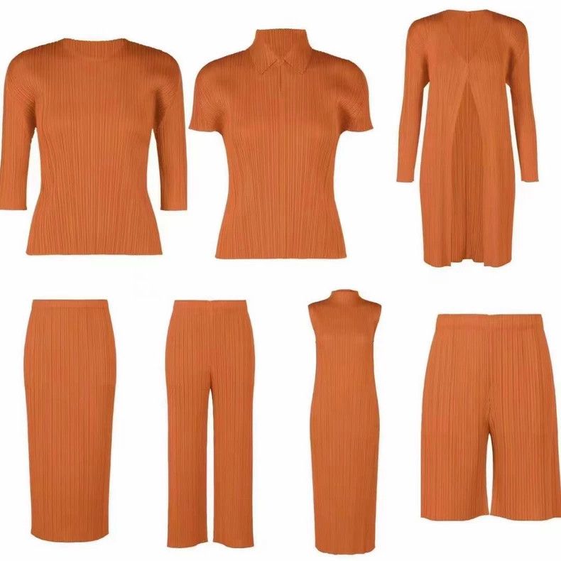 Issey Miyake Issey Miyake Pumpkin-colored straight-leg pants Size 25" / US 0 / IT 36 - 7 Thumbnail