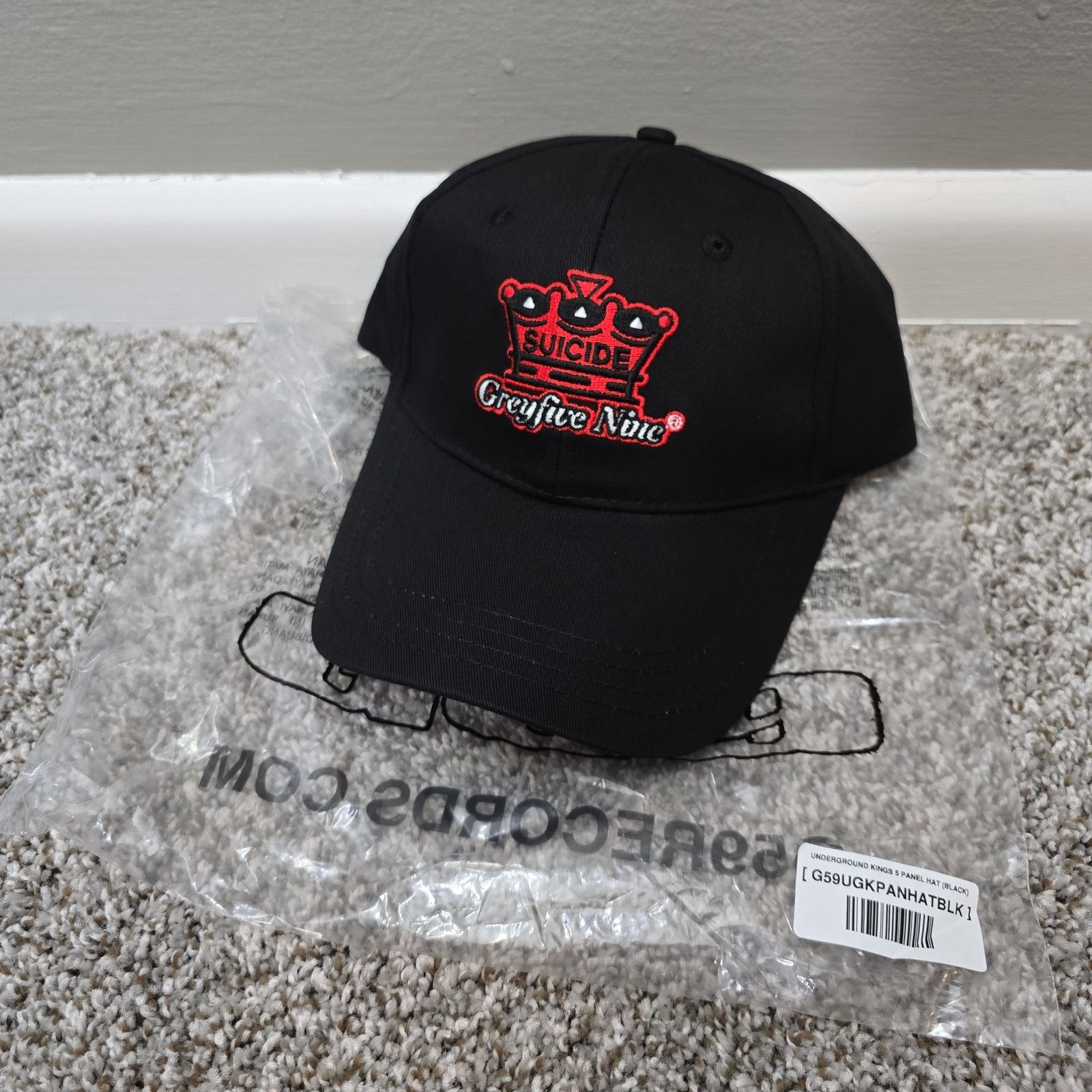 G59 Records $uicideboy$ G59 Records Underground Kings Hat Black Size ONE SIZE - 1 Thumbnail